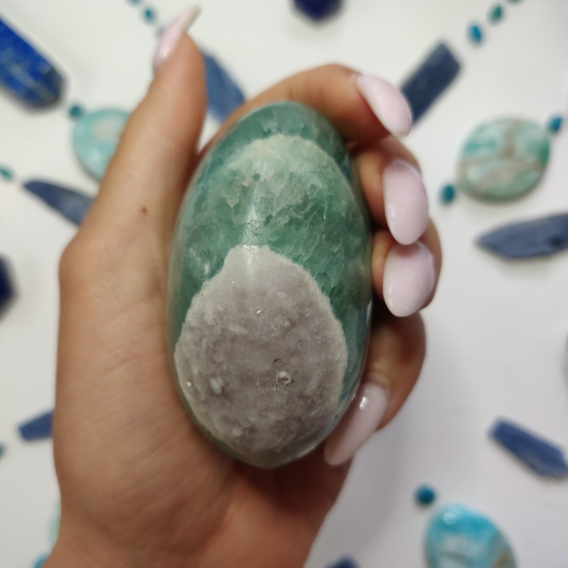 Fluorite Palm Stone (#9) - Simply Affinity