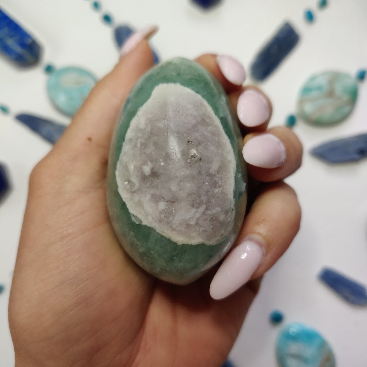 Fluorite Palm Stone (#9) - Simply Affinity