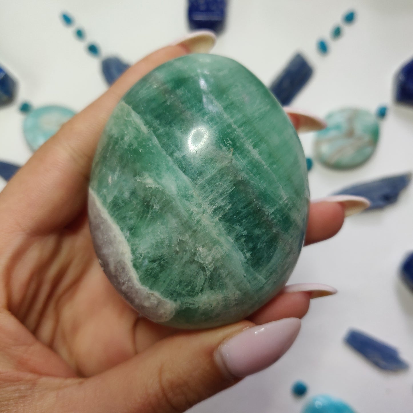 Fluorite Palm Stone (#9) - Simply Affinity