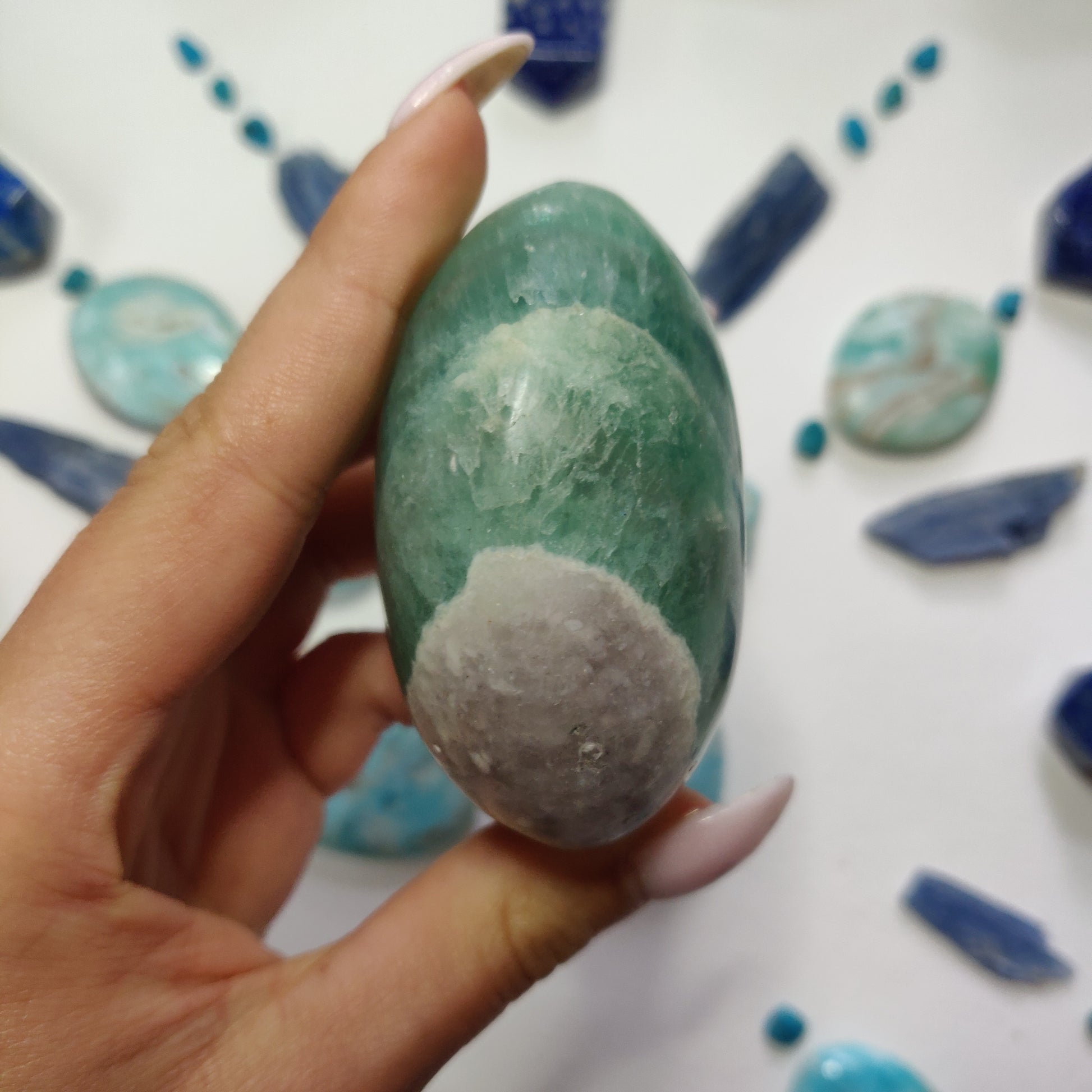 Fluorite Palm Stone (#9) - Simply Affinity