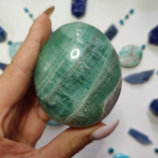 Fluorite Palm Stone (#9) - Simply Affinity