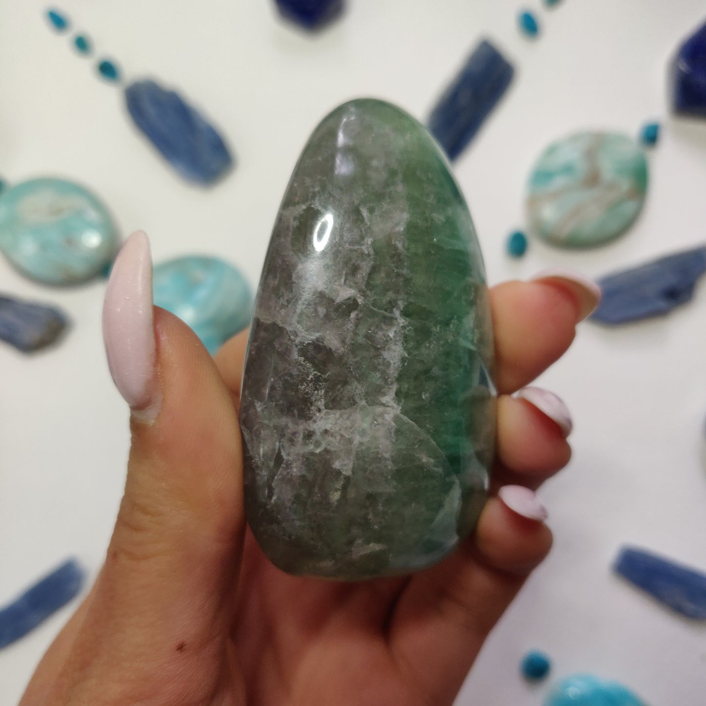 Fluorite Palm Stone (#10) - Simply Affinity