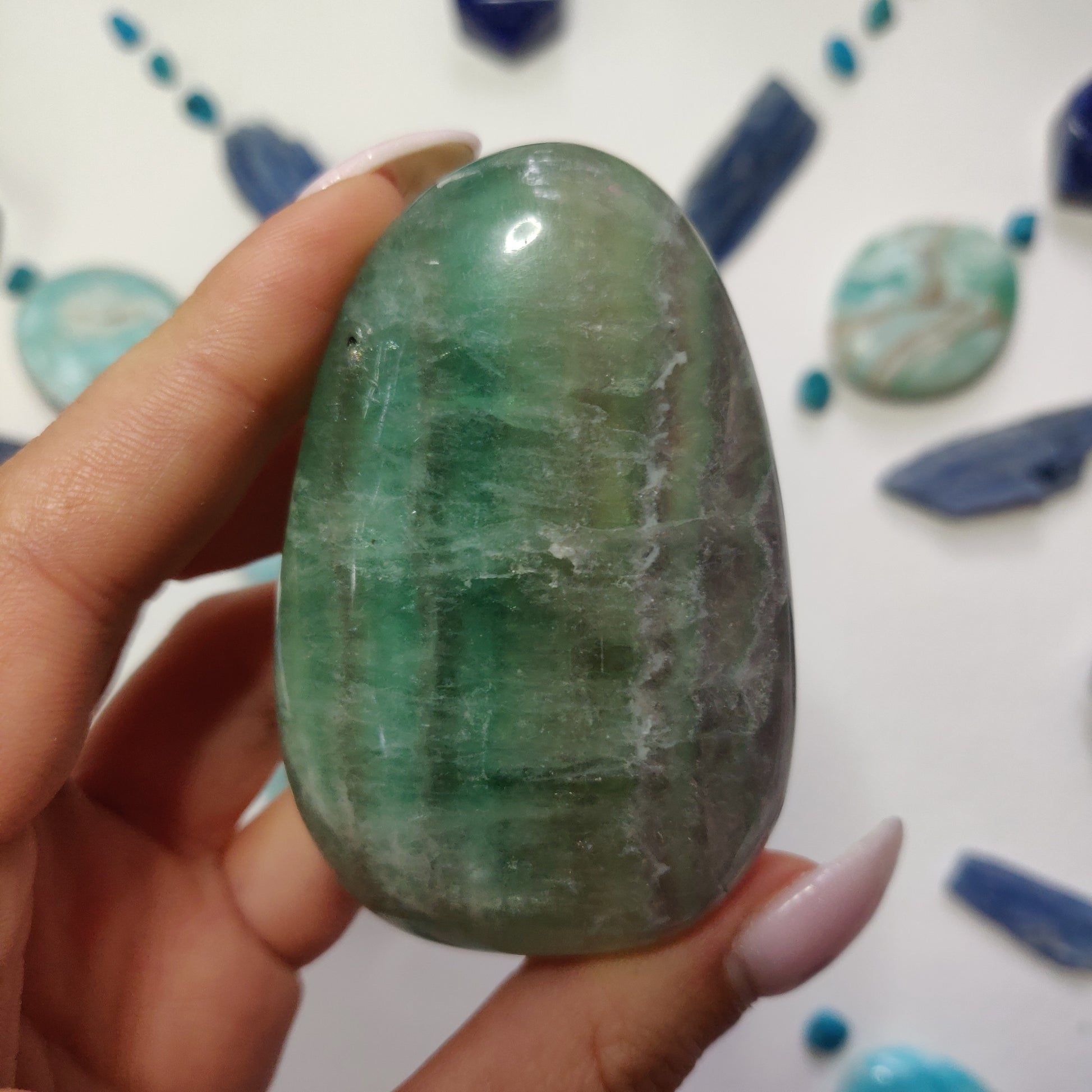 Fluorite Palm Stone (#10) - Simply Affinity