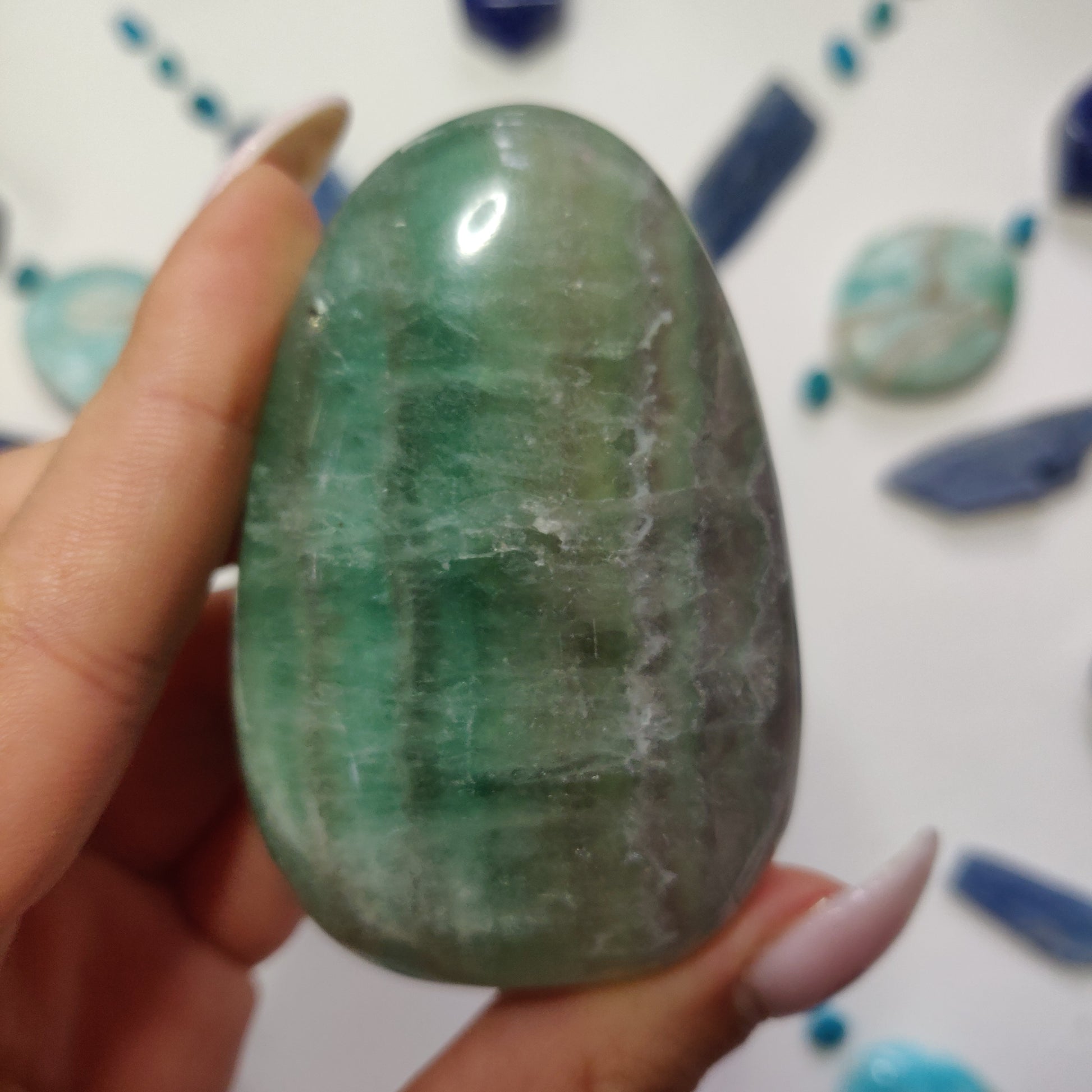 Fluorite Palm Stone (#10) - Simply Affinity