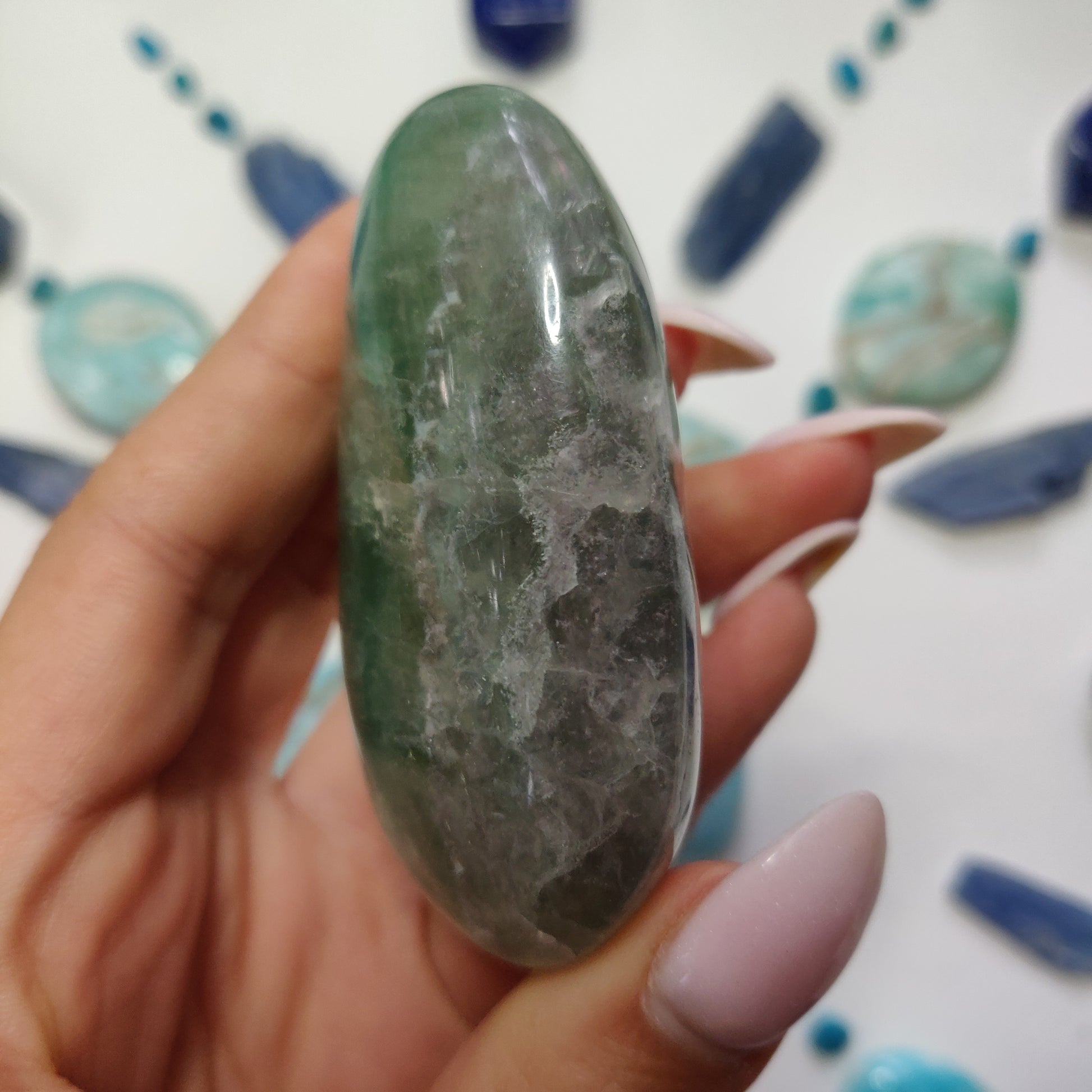 Fluorite Palm Stone (#10) - Simply Affinity