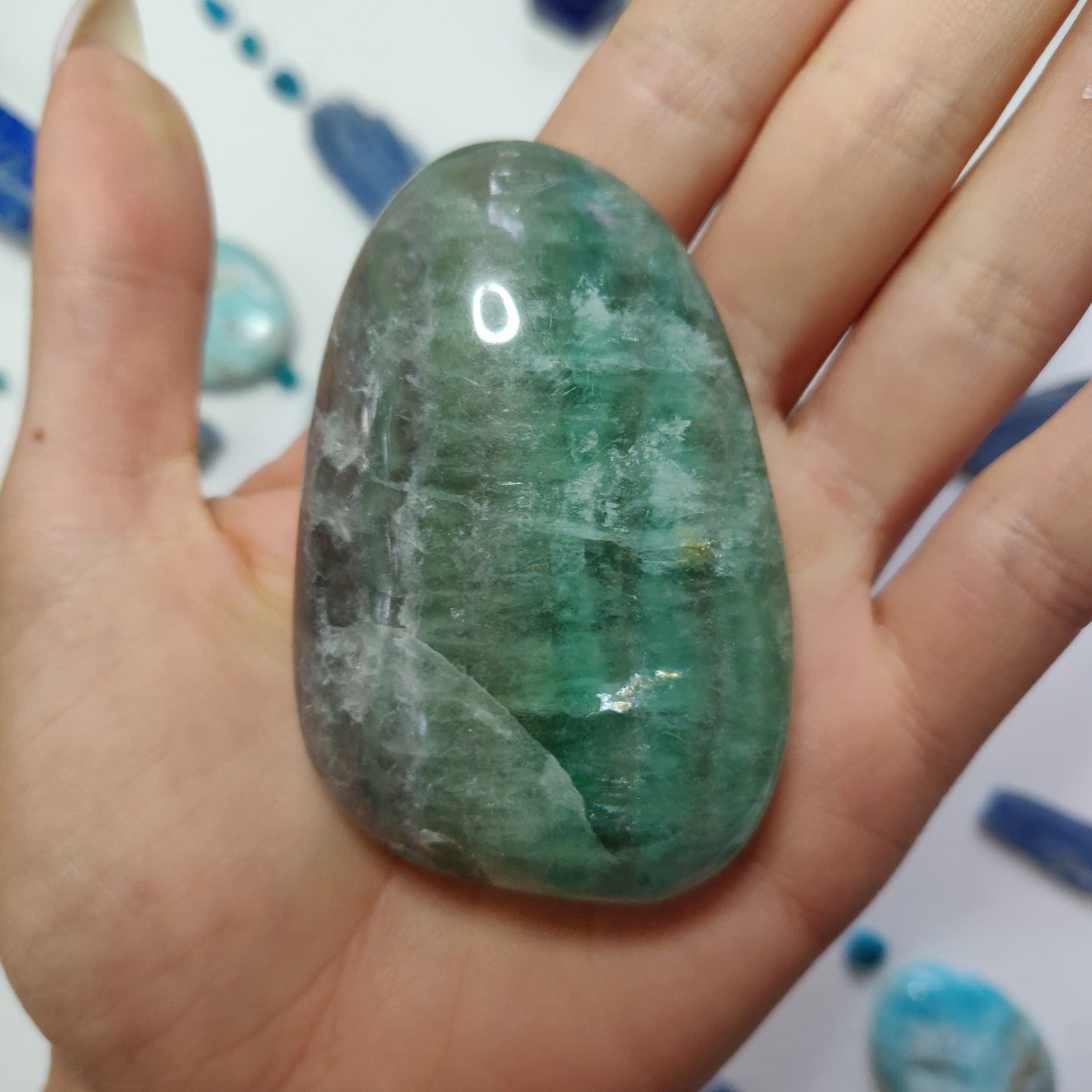 Fluorite Palm Stone (#10) - Simply Affinity