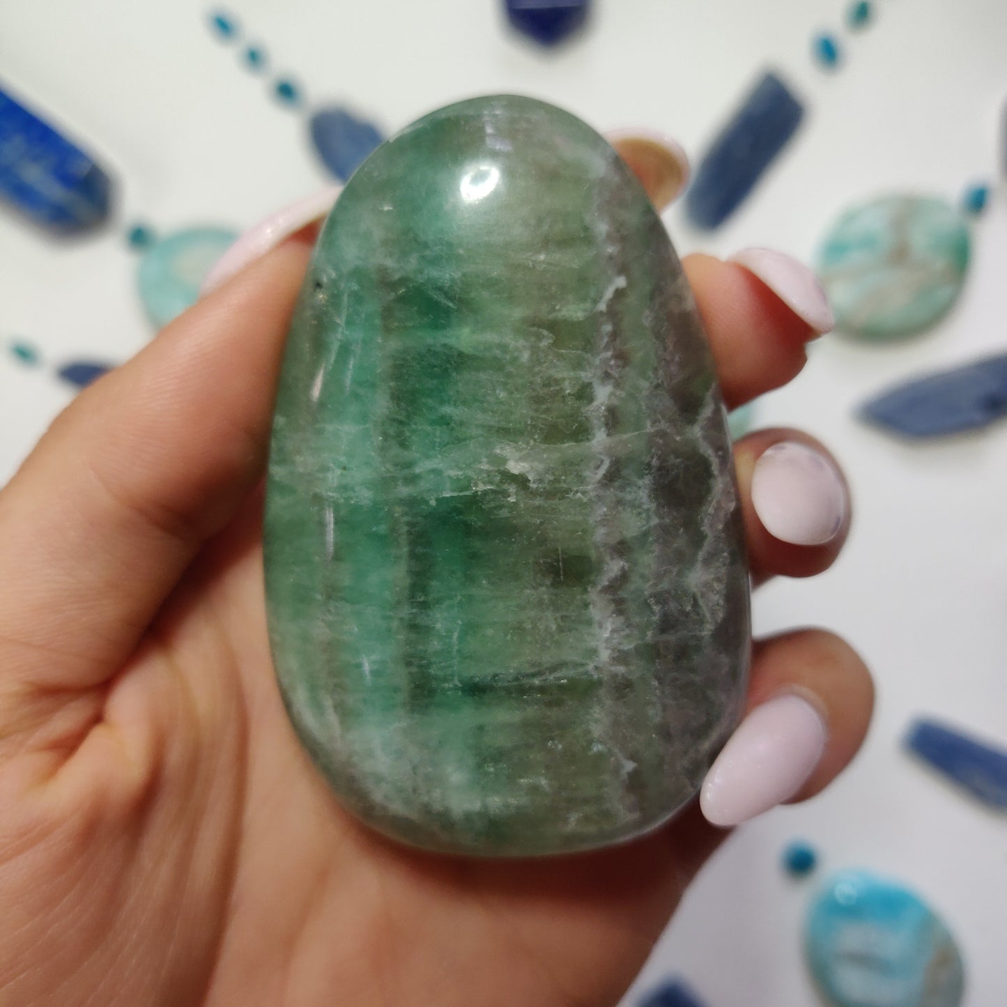 Fluorite Palm Stone (#10) - Simply Affinity