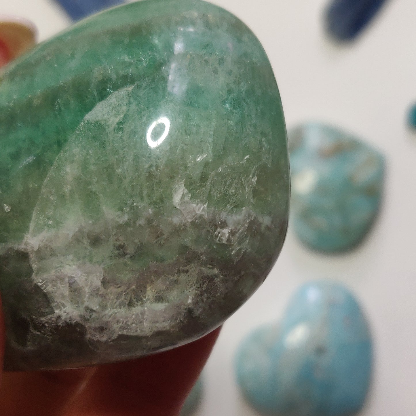 Fluorite Palm Stone (#10) - Simply Affinity