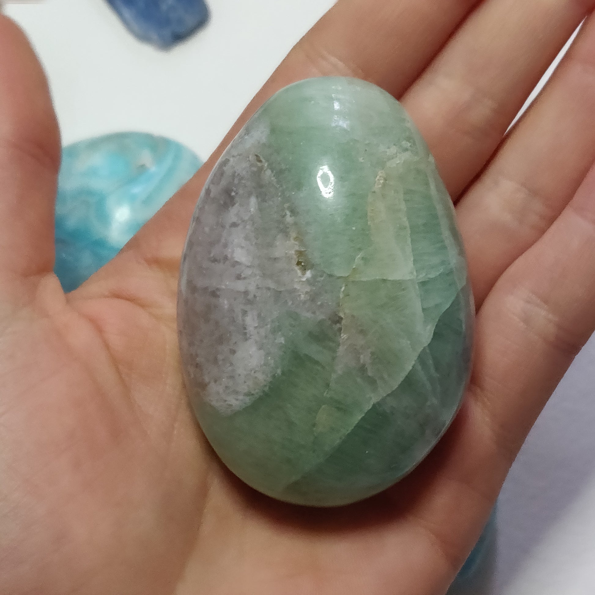 Fluorite Palm Stone (#13) - Simply Affinity