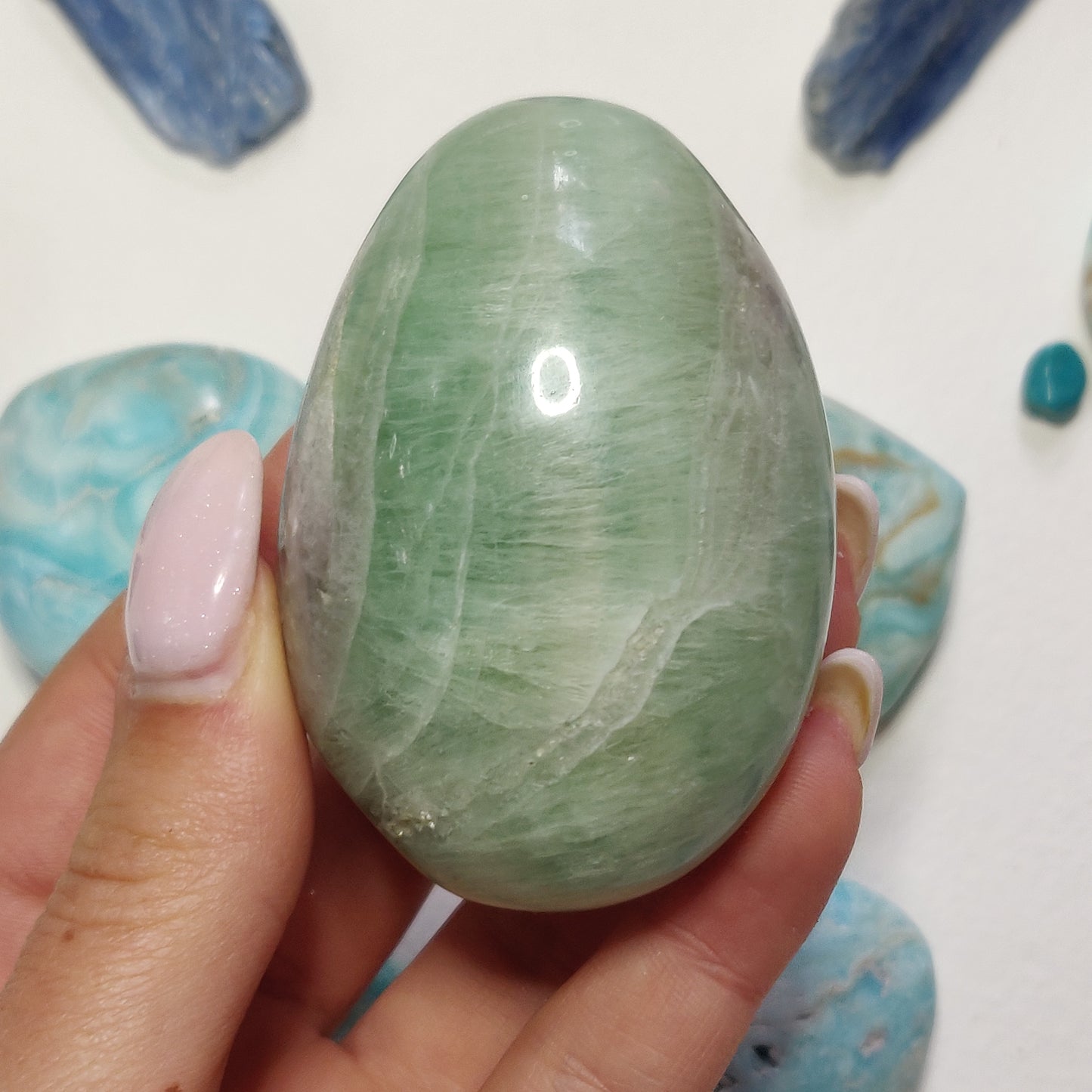 Fluorite Palm Stone (#13) - Simply Affinity