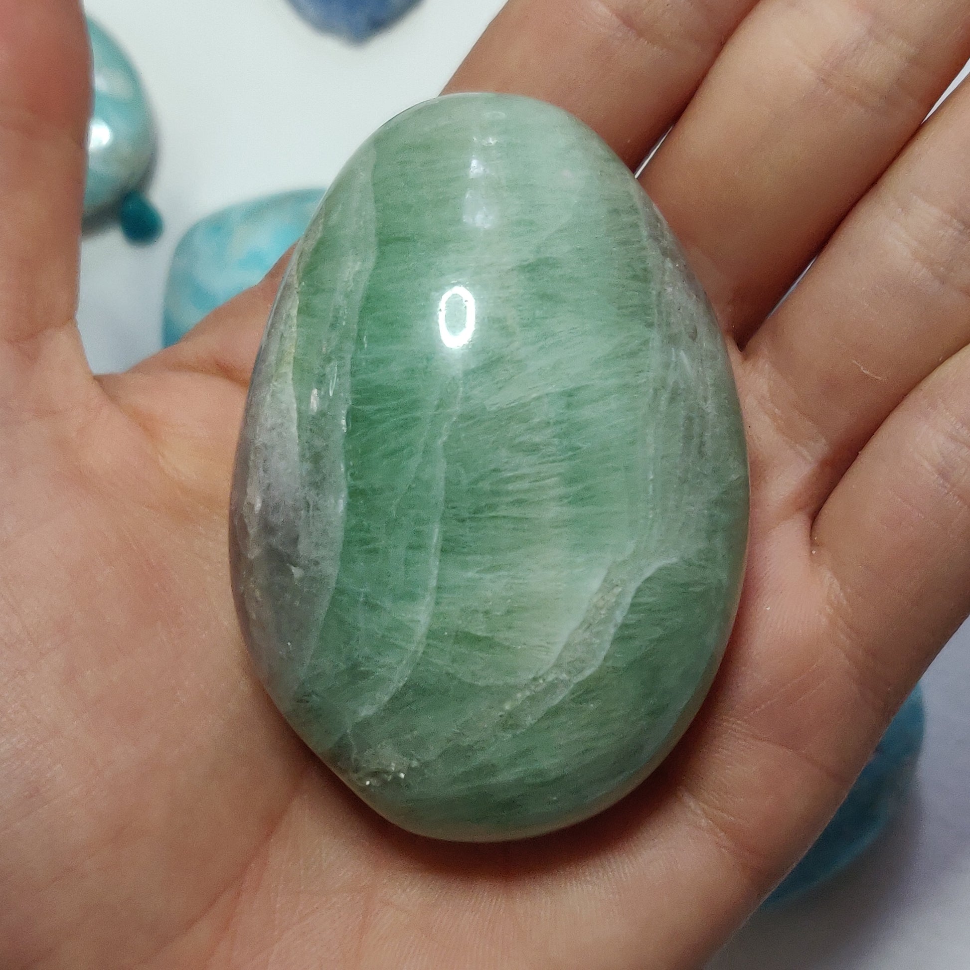 Fluorite Palm Stone (#13) - Simply Affinity