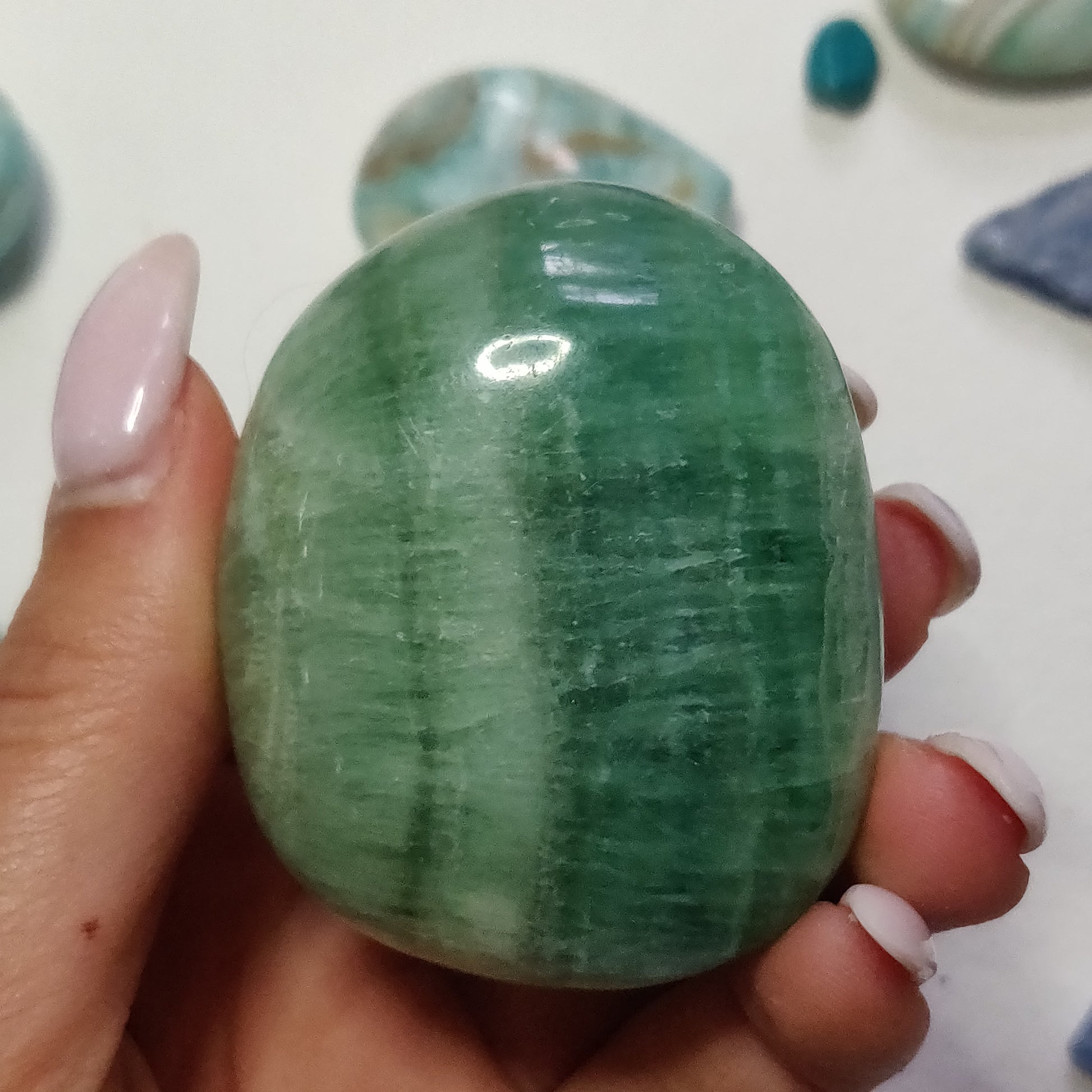 Fluorite Palm Stone (#14) - Simply Affinity
