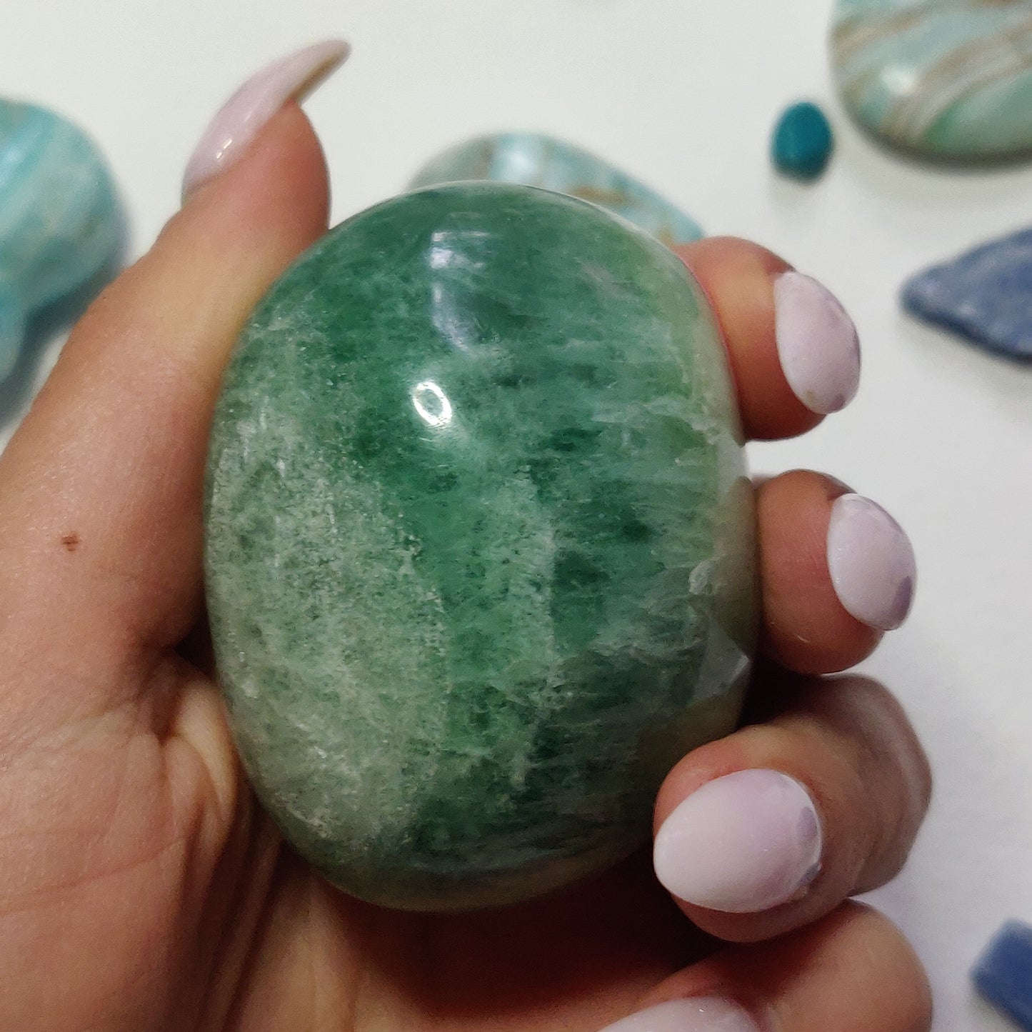 Fluorite Palm Stone (#14) - Simply Affinity