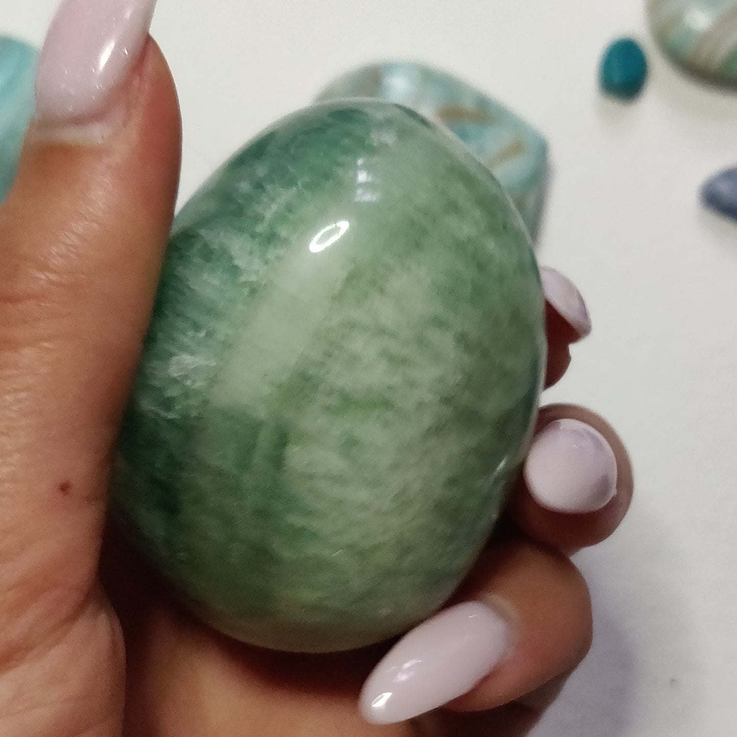 Fluorite Palm Stone (#14) - Simply Affinity