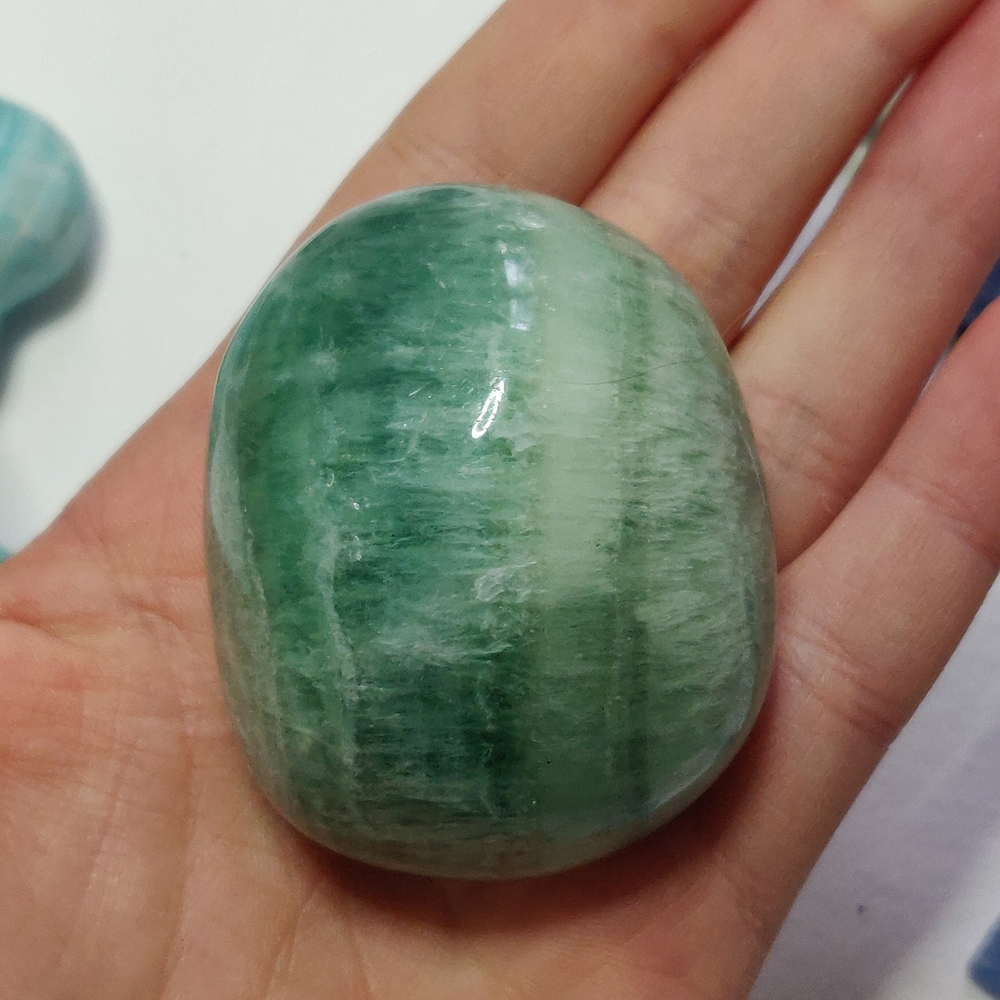 Fluorite Palm Stone (#14) - Simply Affinity