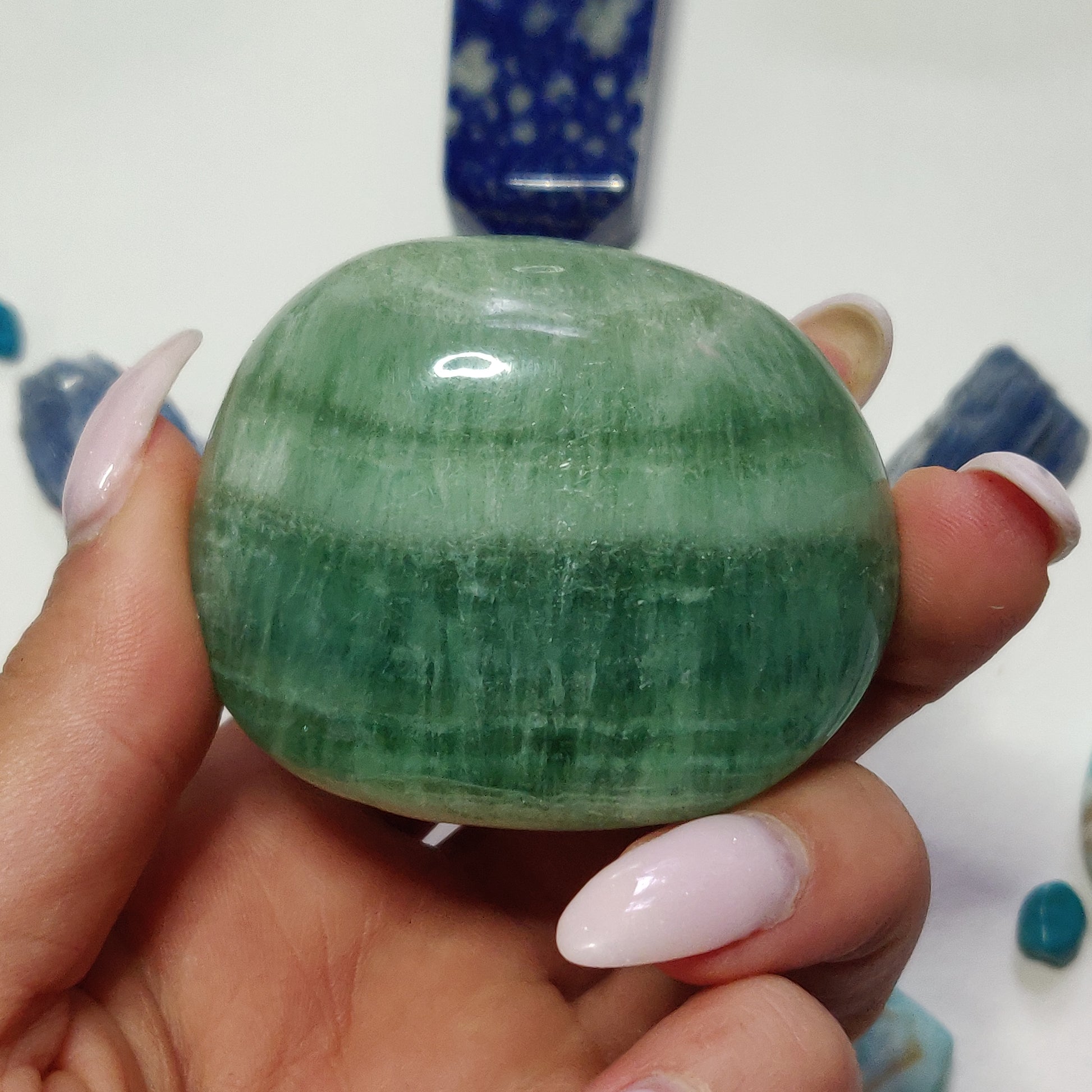 Fluorite Palm Stone (#14) - Simply Affinity