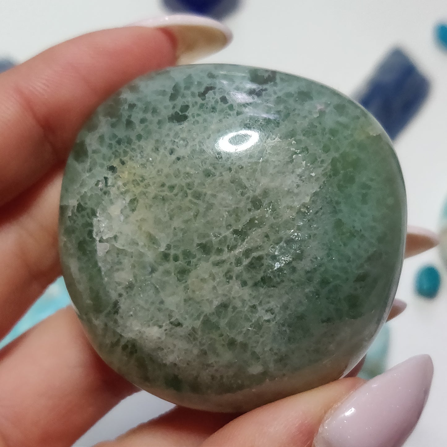 Fluorite Palm Stone (#17) - Simply Affinity