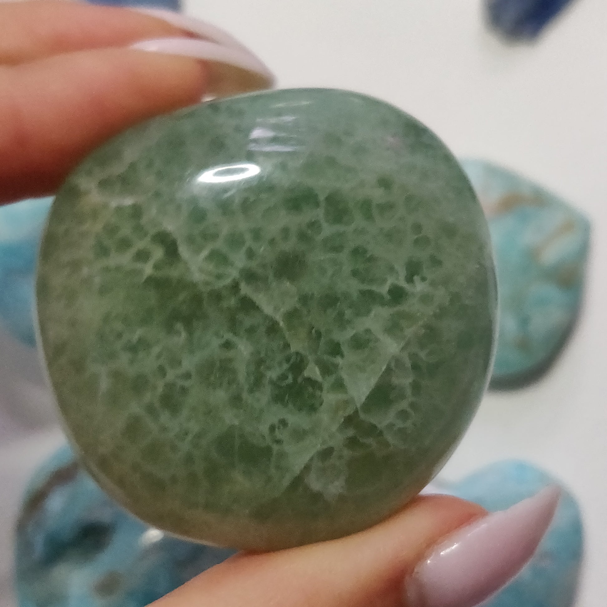 Fluorite Palm Stone (#17) - Simply Affinity
