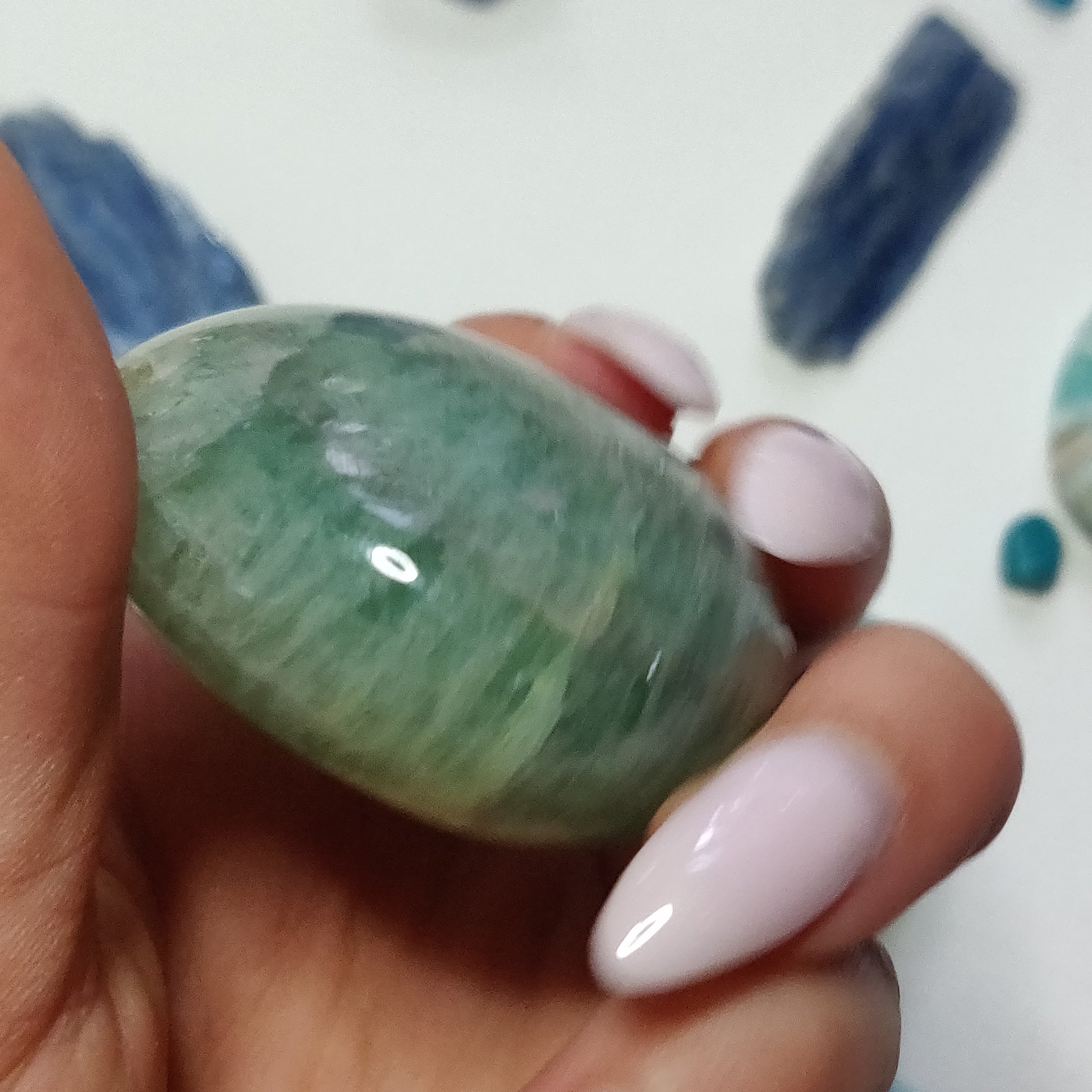 Fluorite Palm Stone (#17) - Simply Affinity
