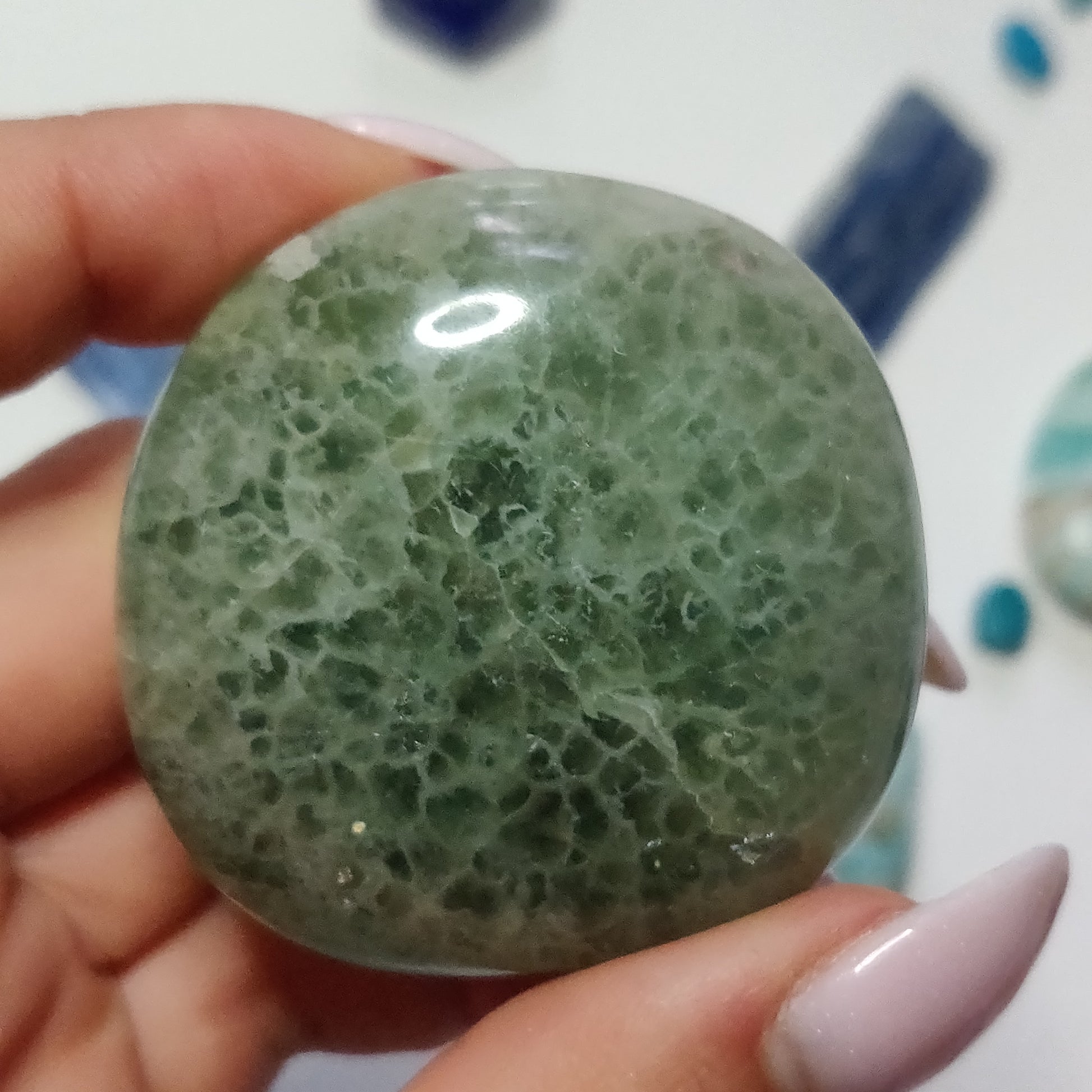 Fluorite Palm Stone (#17) - Simply Affinity