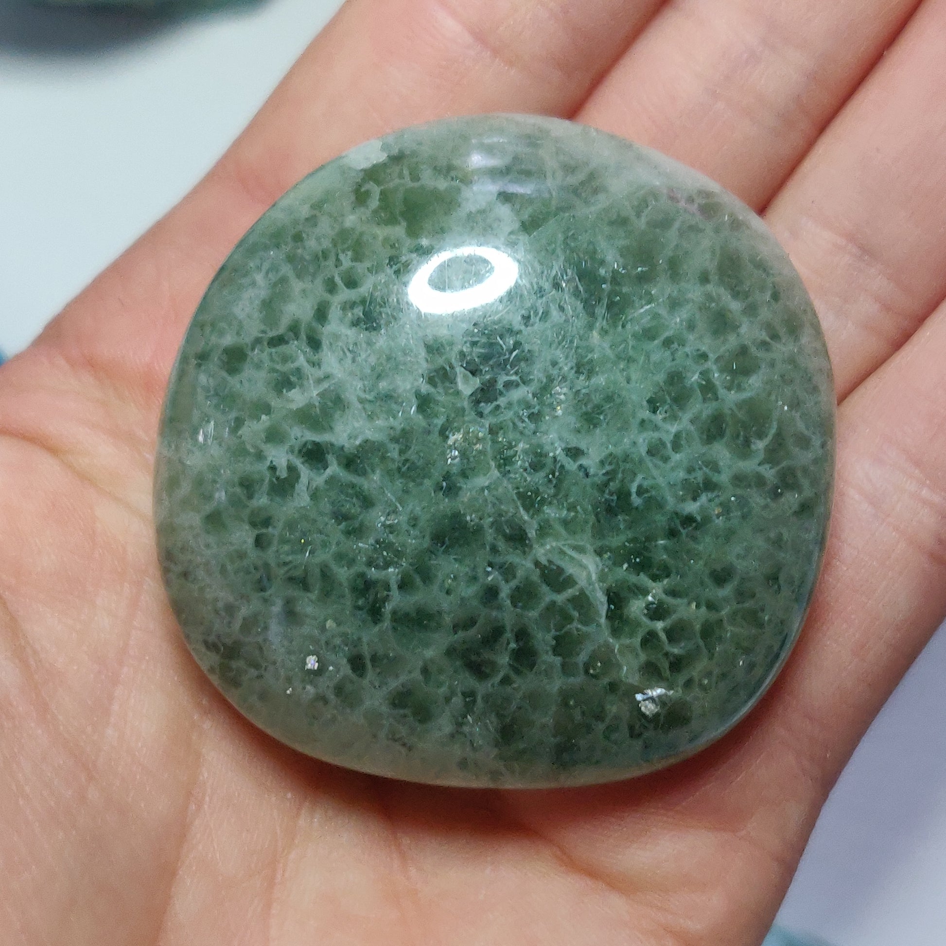 Fluorite Palm Stone (#17) - Simply Affinity