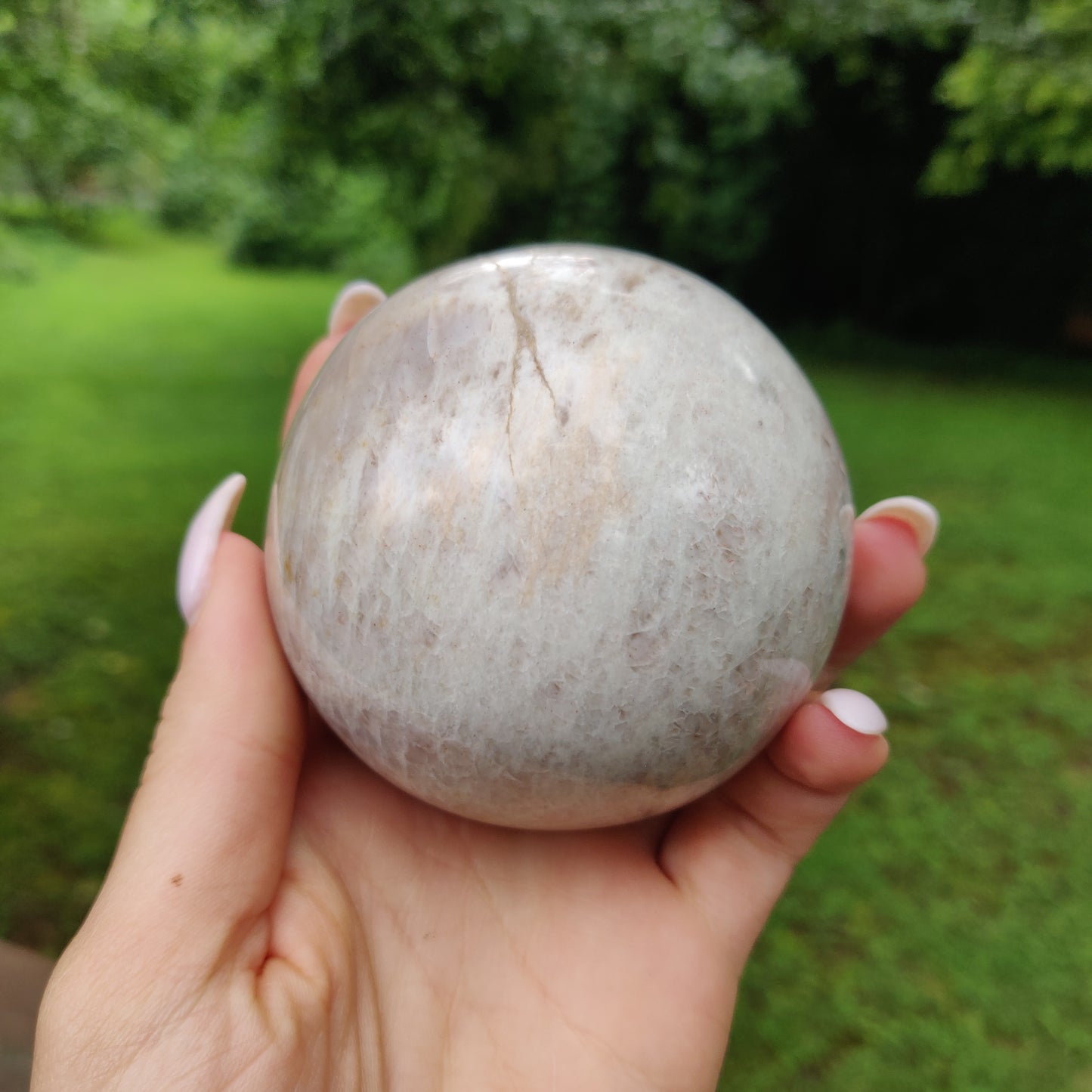 Peach Moonstone Sphere (#1S) - Simply Affinity