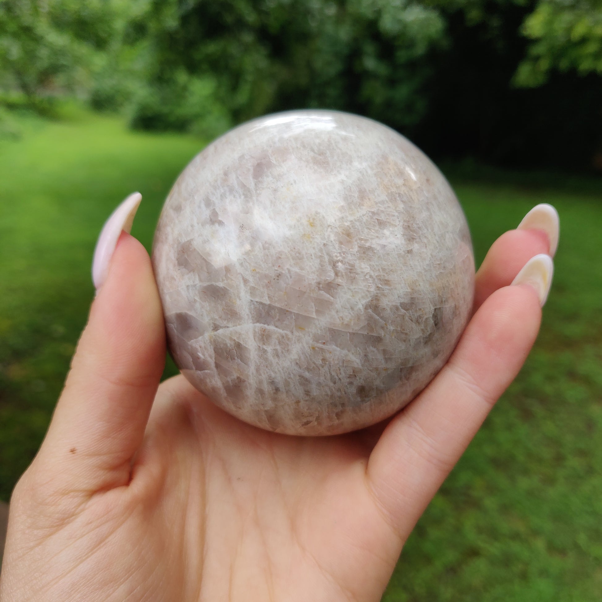 Peach Moonstone Sphere (#1S) - Simply Affinity