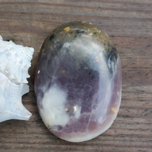 Purple Dendritic Opal Palm Stone (#35) - Simply Affinity