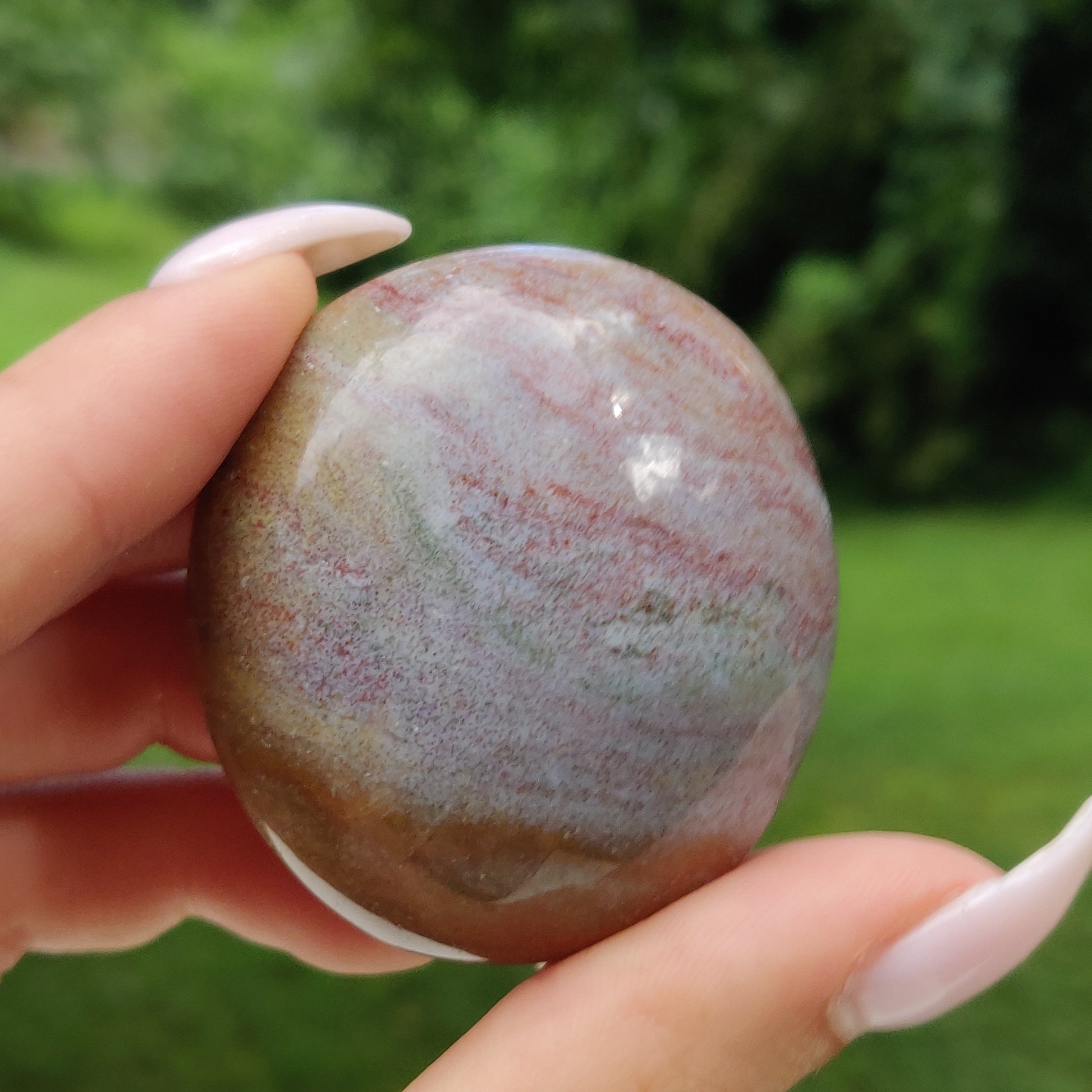 Rainbow Spirit Jasper Palm Stone (#3) - Simply Affinity