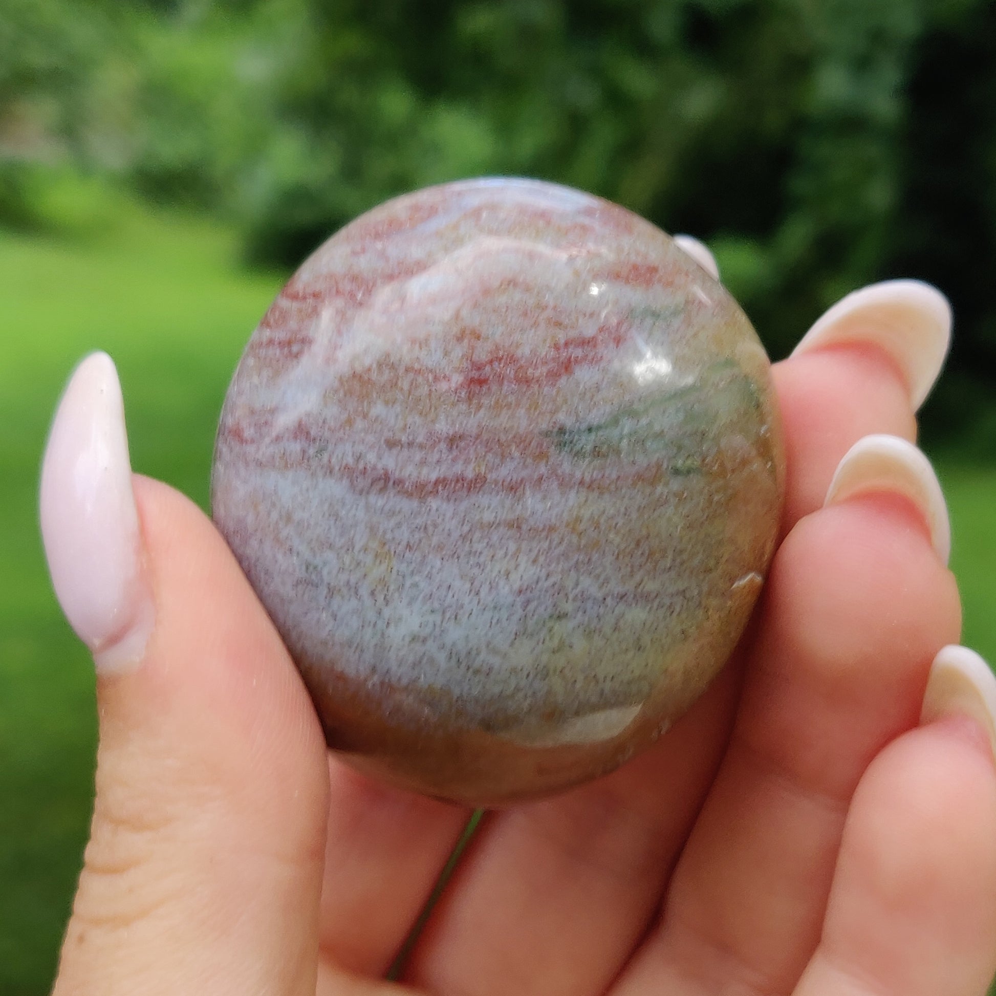 Rainbow Spirit Jasper Palm Stone (#3) - Simply Affinity