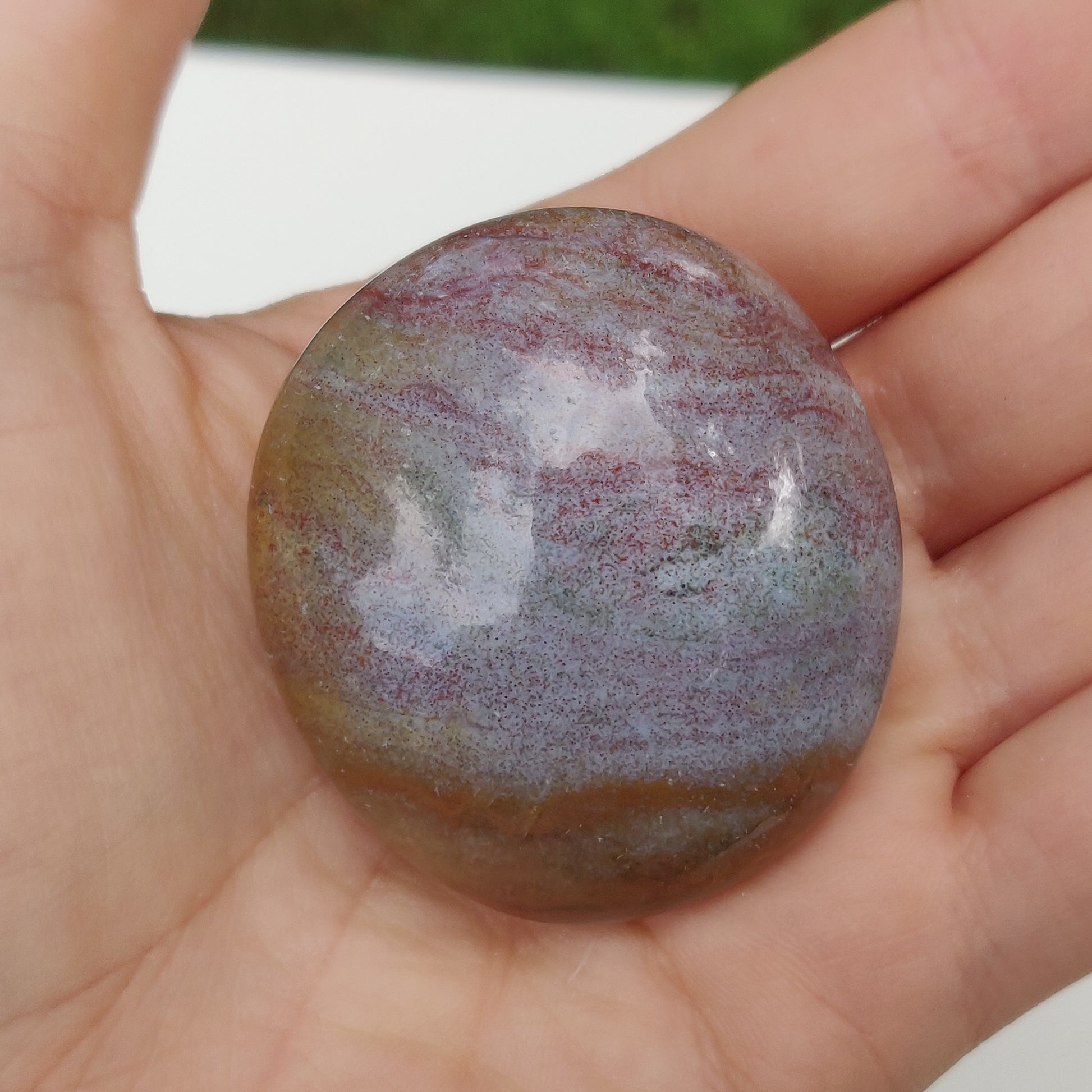 Rainbow Spirit Jasper Palm Stone (#3) - Simply Affinity