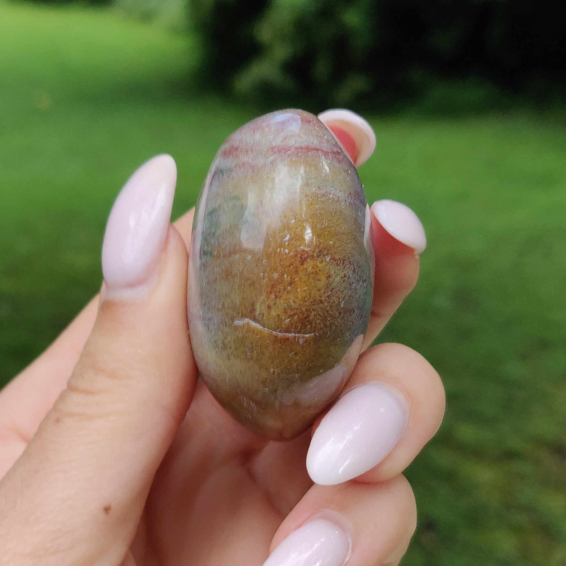 Rainbow Spirit Jasper Palm Stone (#3) - Simply Affinity