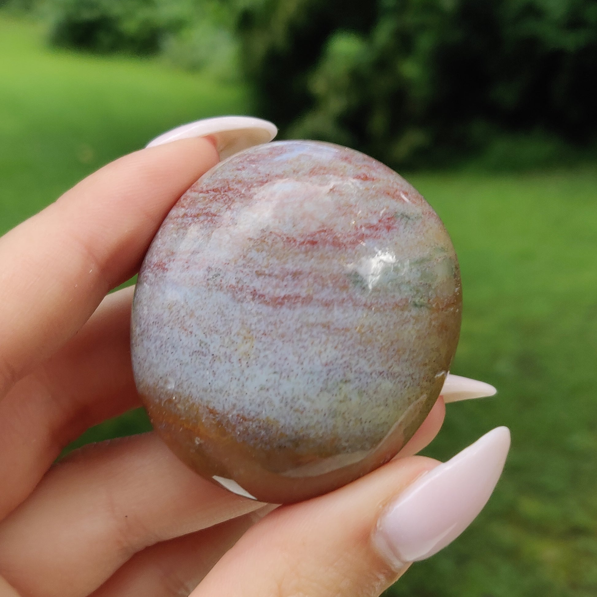Rainbow Spirit Jasper Palm Stone (#3) - Simply Affinity
