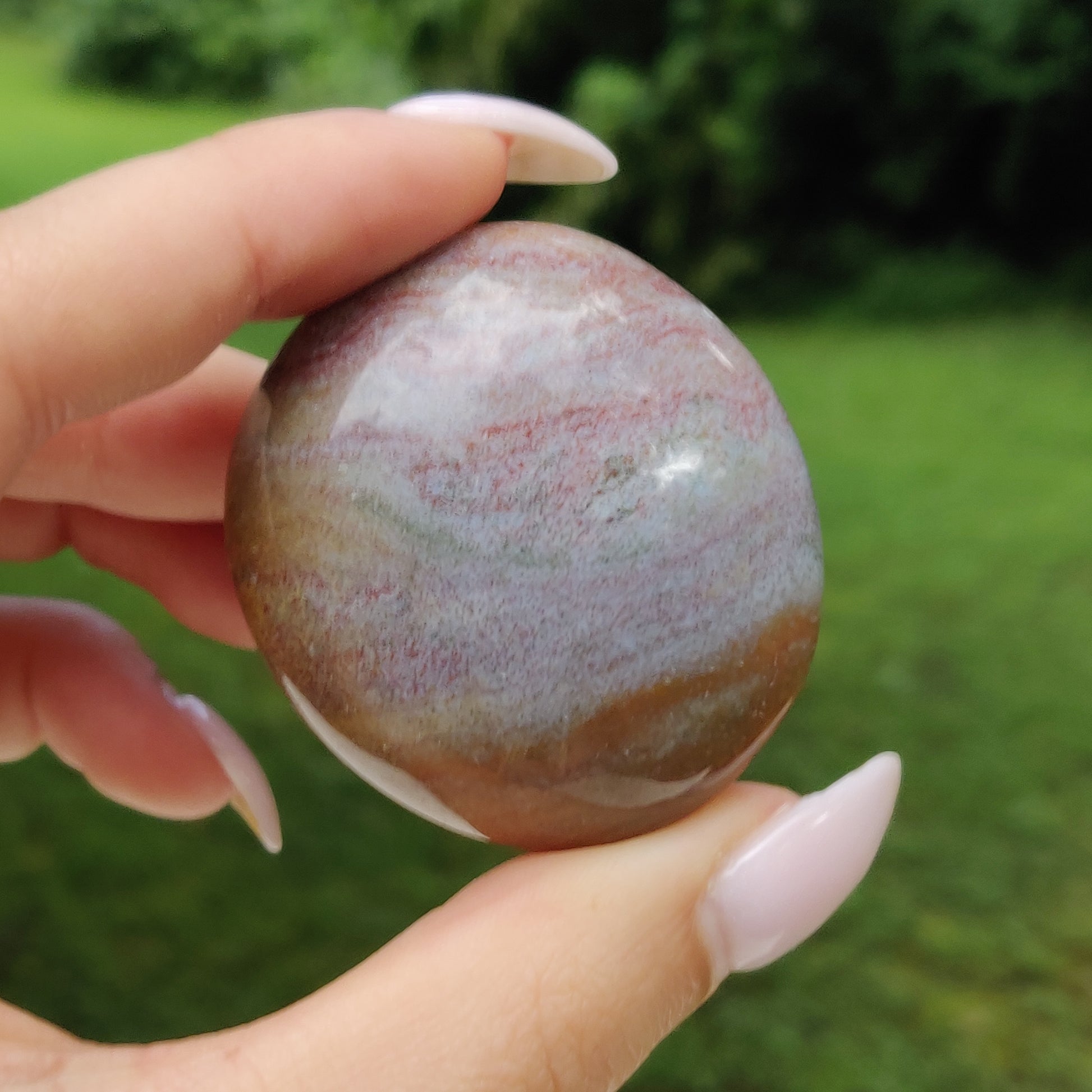 Rainbow Spirit Jasper Palm Stone (#3) - Simply Affinity