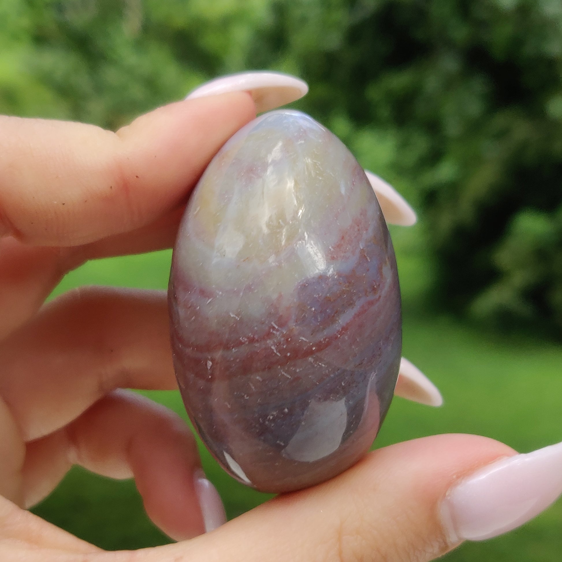 Rainbow Spirit Jasper Palm Stone (#12) - Simply Affinity