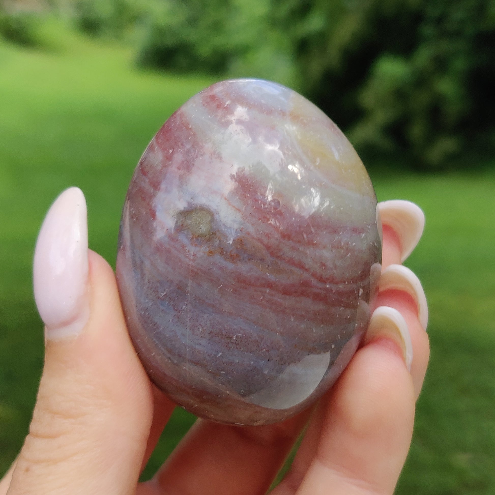 Rainbow Spirit Jasper Palm Stone (#12) - Simply Affinity
