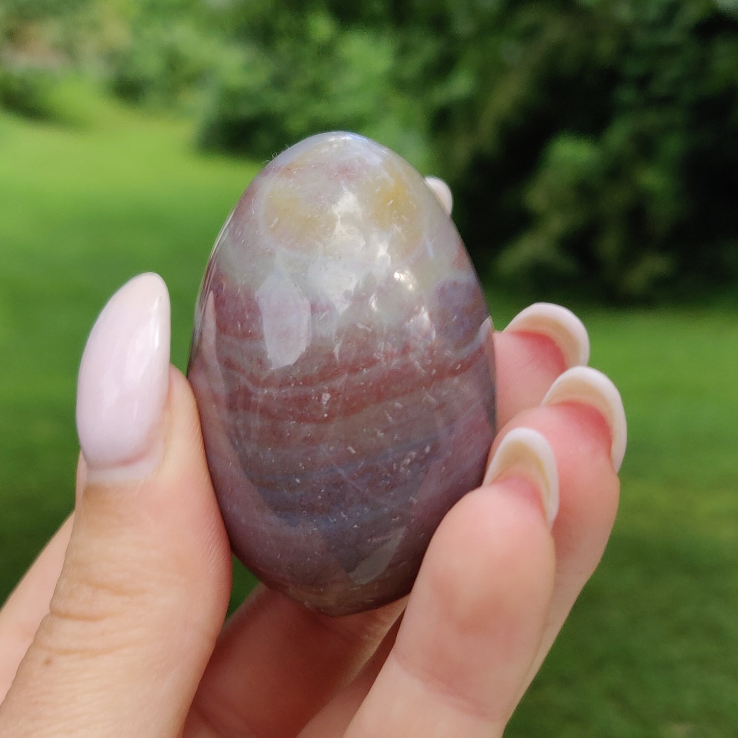 Rainbow Spirit Jasper Palm Stone (#12) - Simply Affinity
