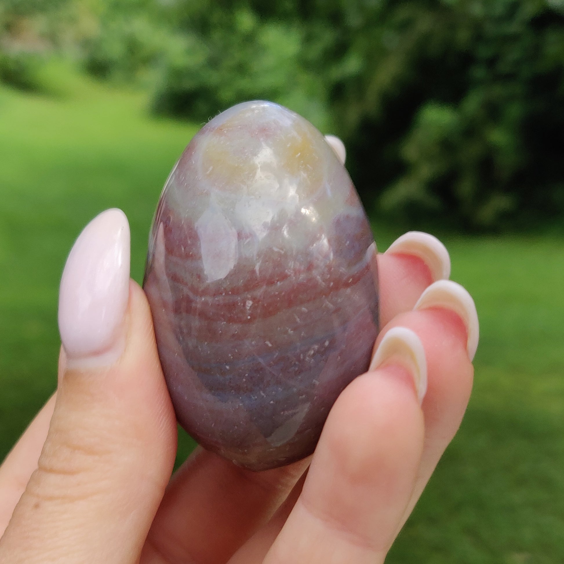 Rainbow Spirit Jasper Palm Stone (#12) - Simply Affinity