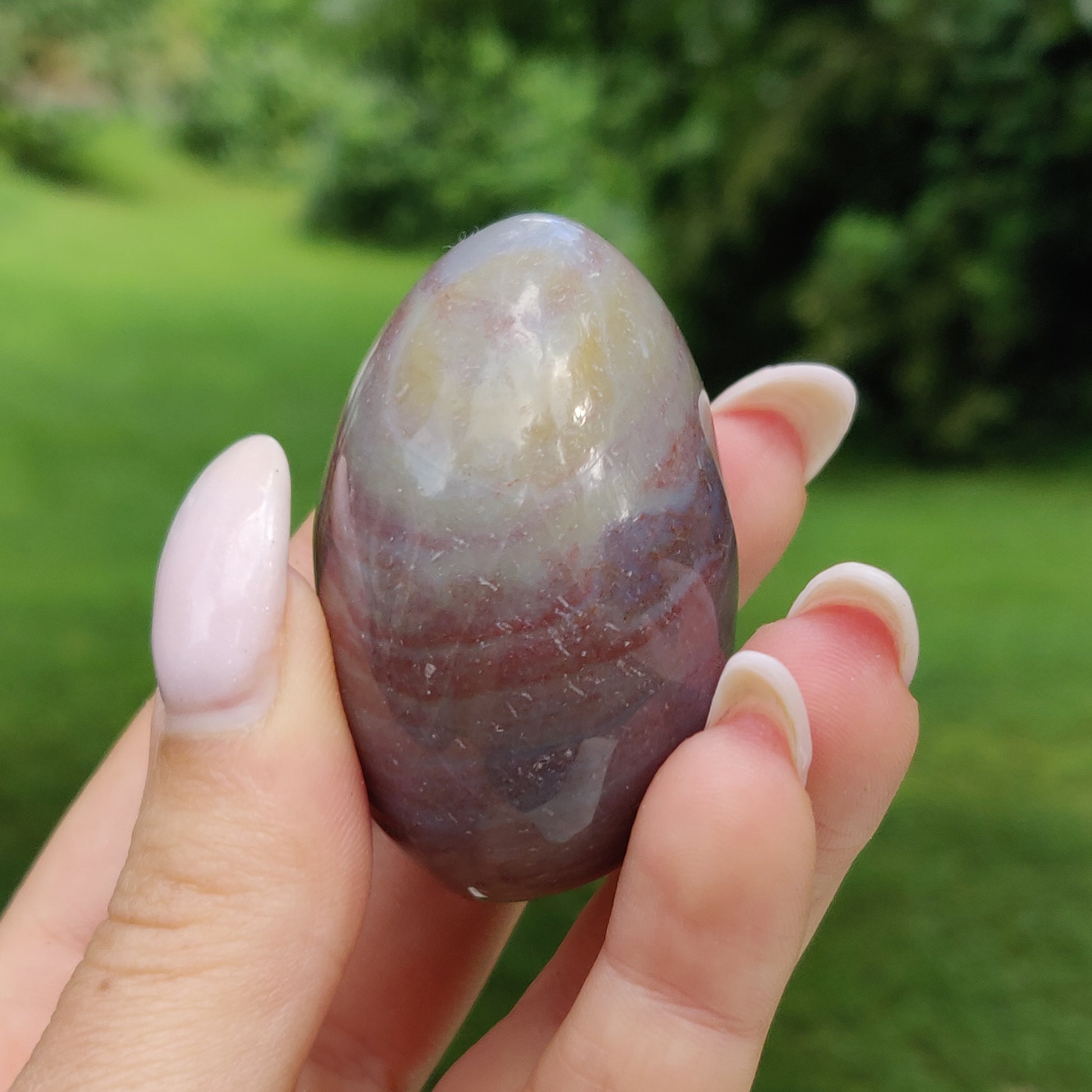 Rainbow Spirit Jasper Palm Stone (#12) - Simply Affinity
