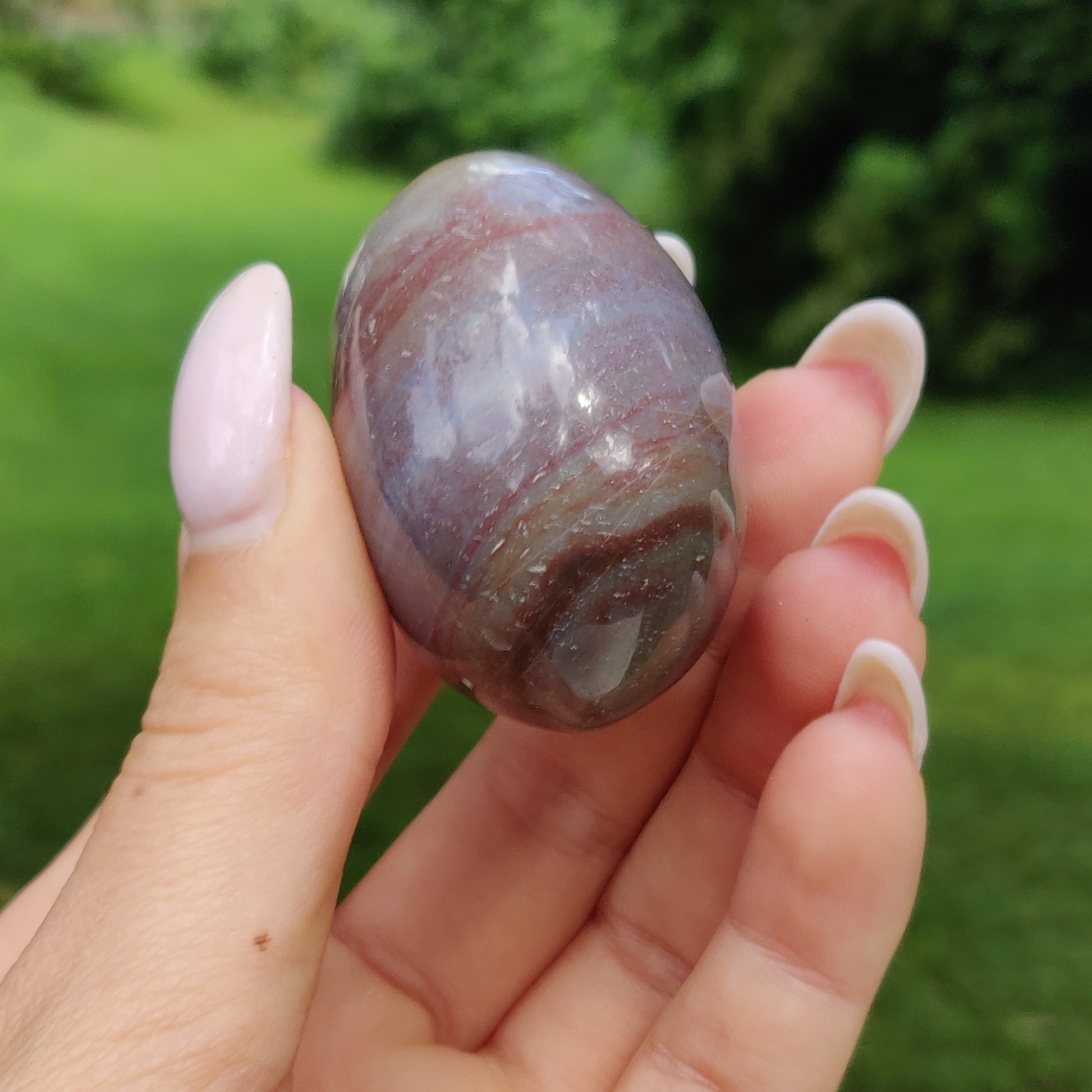 Rainbow Spirit Jasper Palm Stone (#12) - Simply Affinity