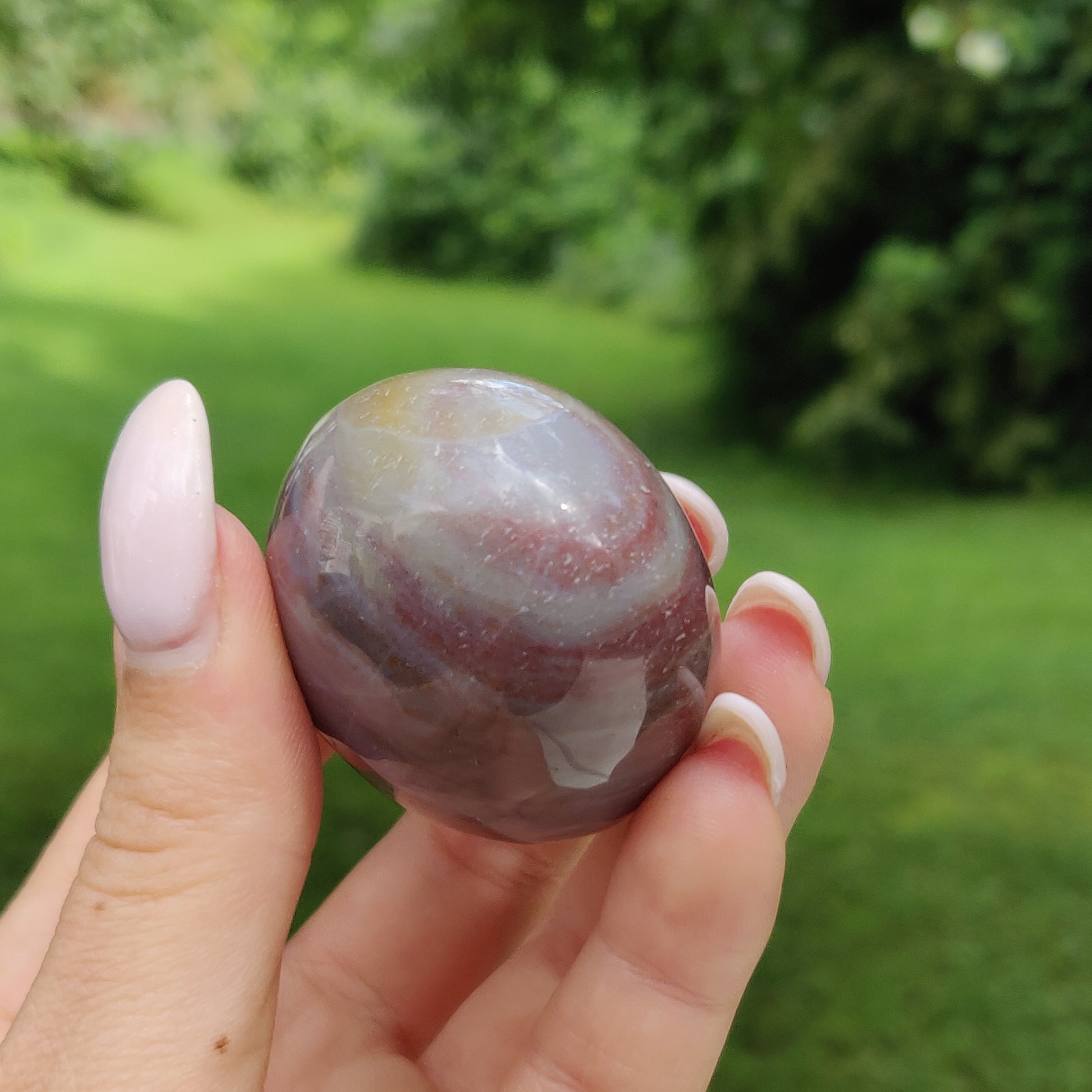 Rainbow Spirit Jasper Palm Stone (#12) - Simply Affinity