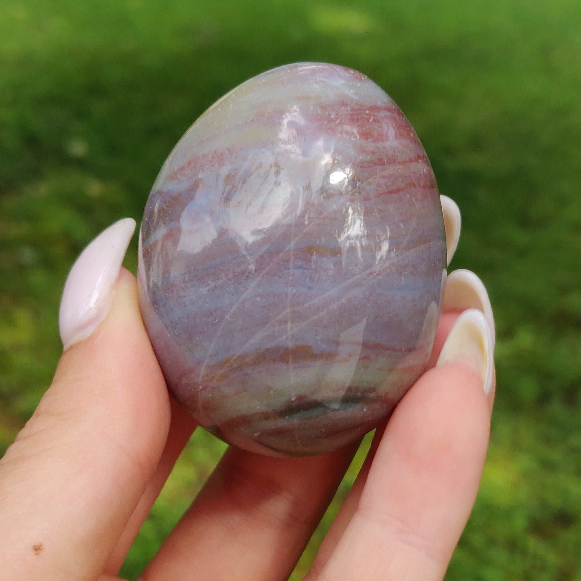 Rainbow Spirit Jasper Palm Stone (#12) - Simply Affinity