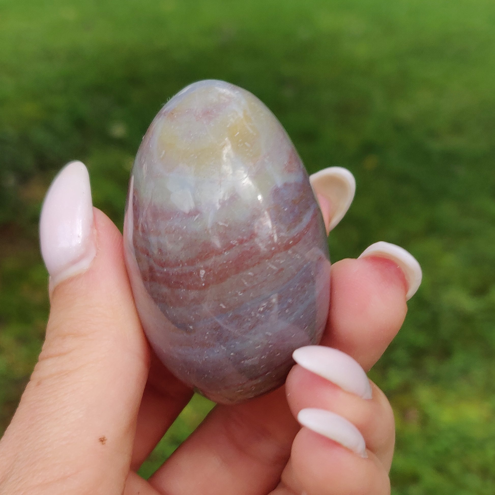 Rainbow Spirit Jasper Palm Stone (#12) - Simply Affinity