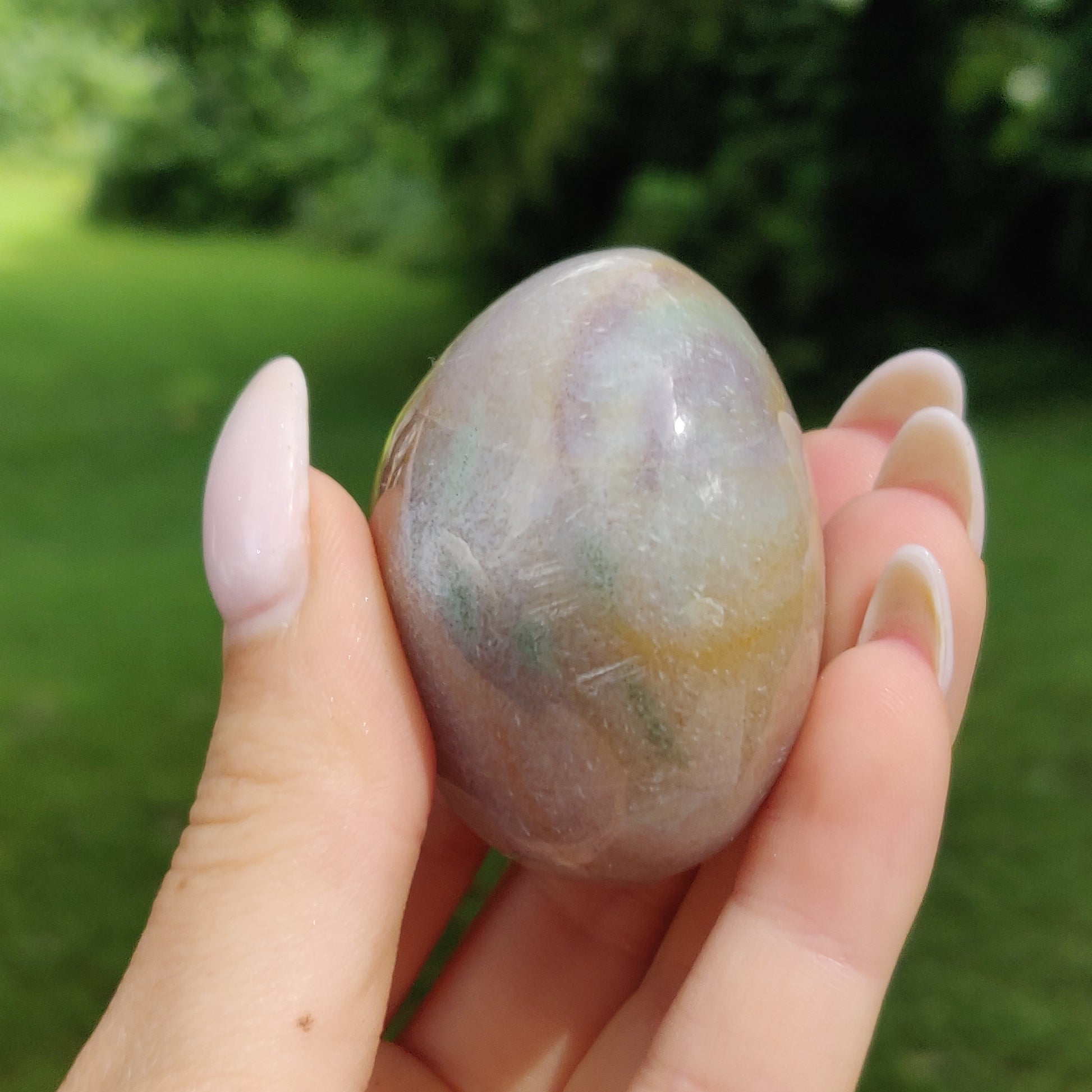 Rainbow Spirit Jasper Palm Stone (#16) - Simply Affinity