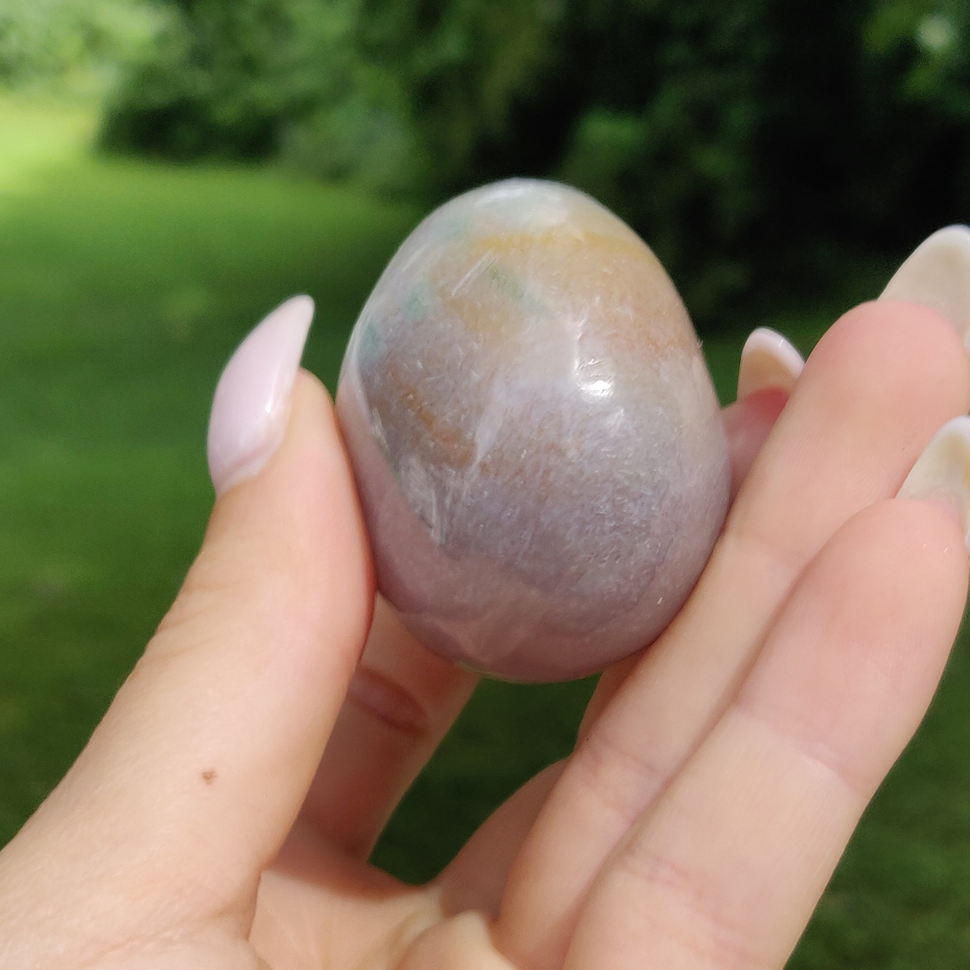 Rainbow Spirit Jasper Palm Stone (#16) - Simply Affinity