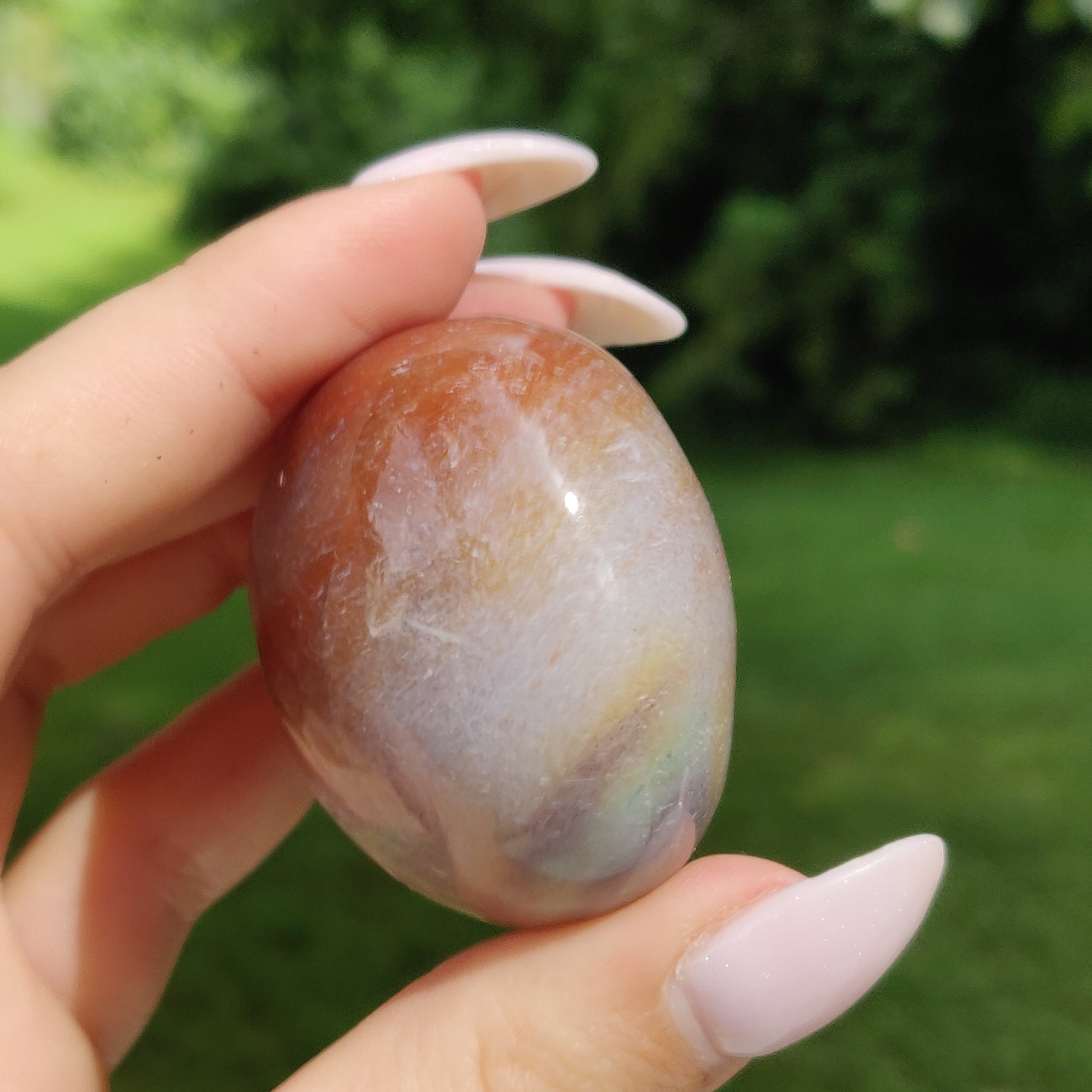 Rainbow Spirit Jasper Palm Stone (#16) - Simply Affinity