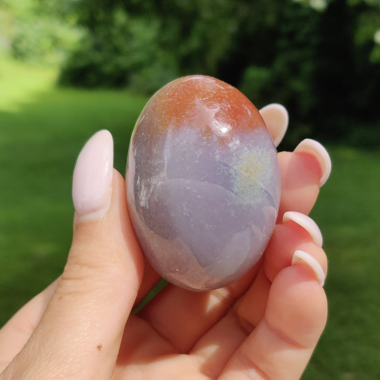 Rainbow Spirit Jasper Palm Stone (#16) - Simply Affinity