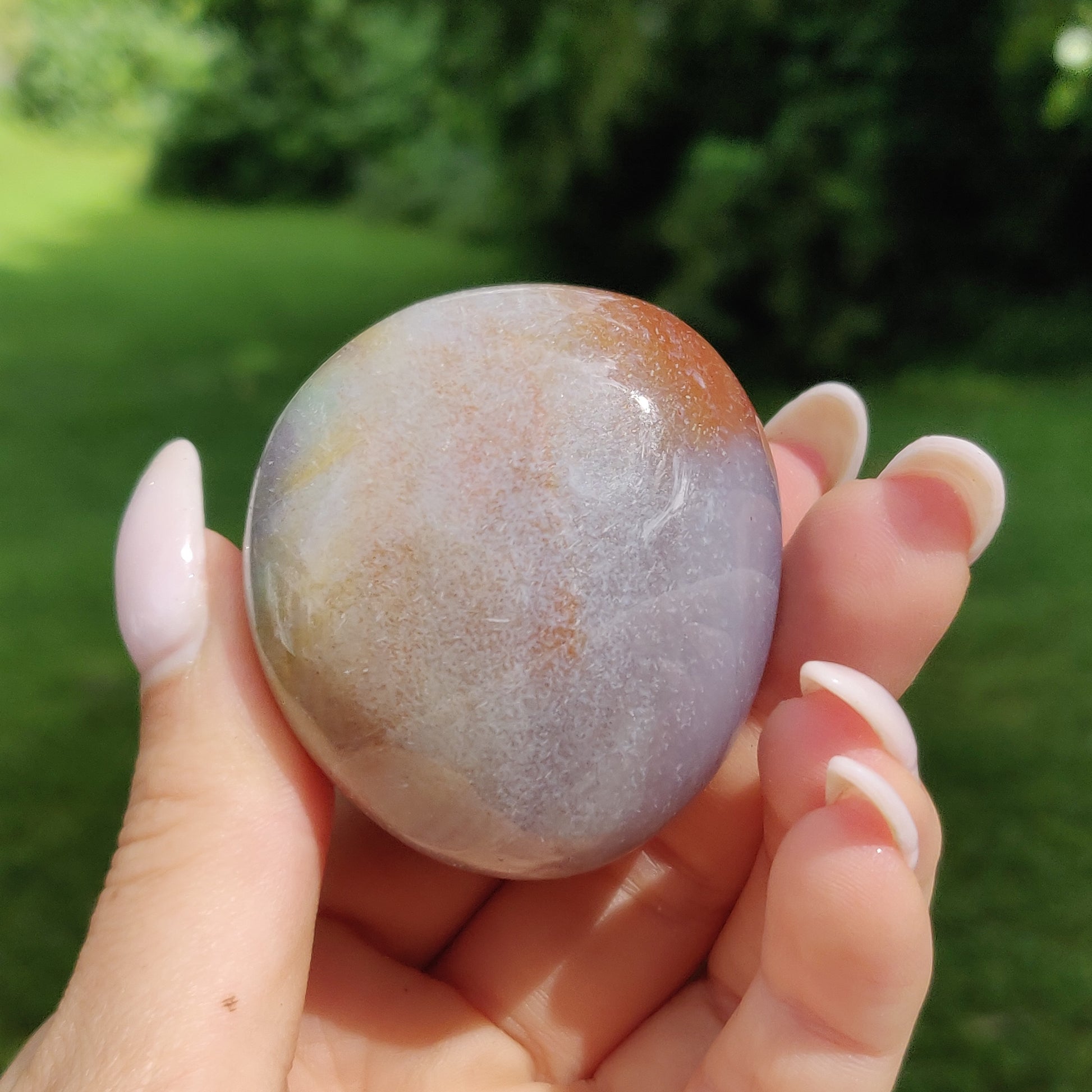 Rainbow Spirit Jasper Palm Stone (#16) - Simply Affinity