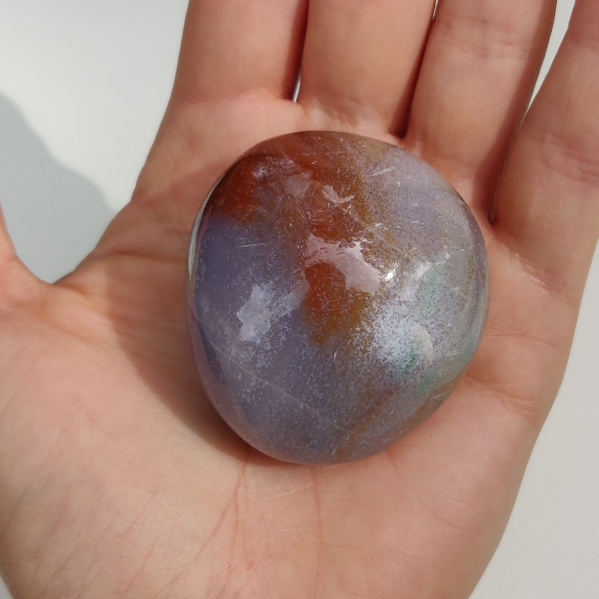Rainbow Spirit Jasper Palm Stone (#16) - Simply Affinity