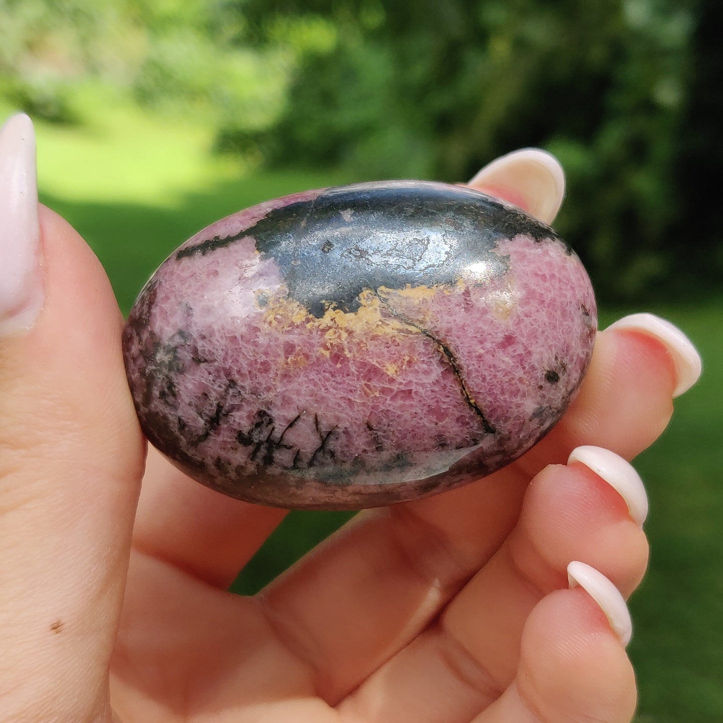 Rhodonite Palm Stone (#6) - Simply Affinity
